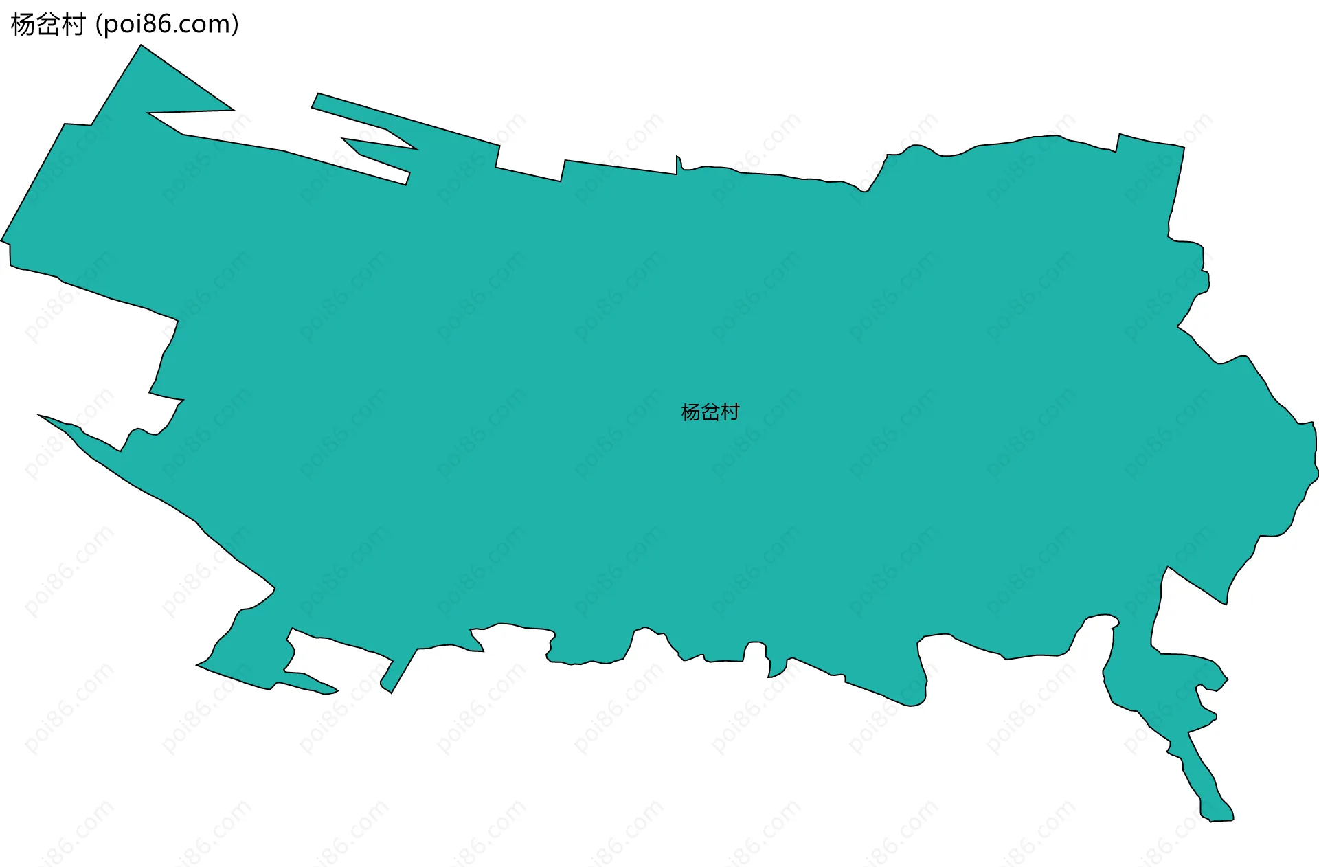 杨岔村边界地图