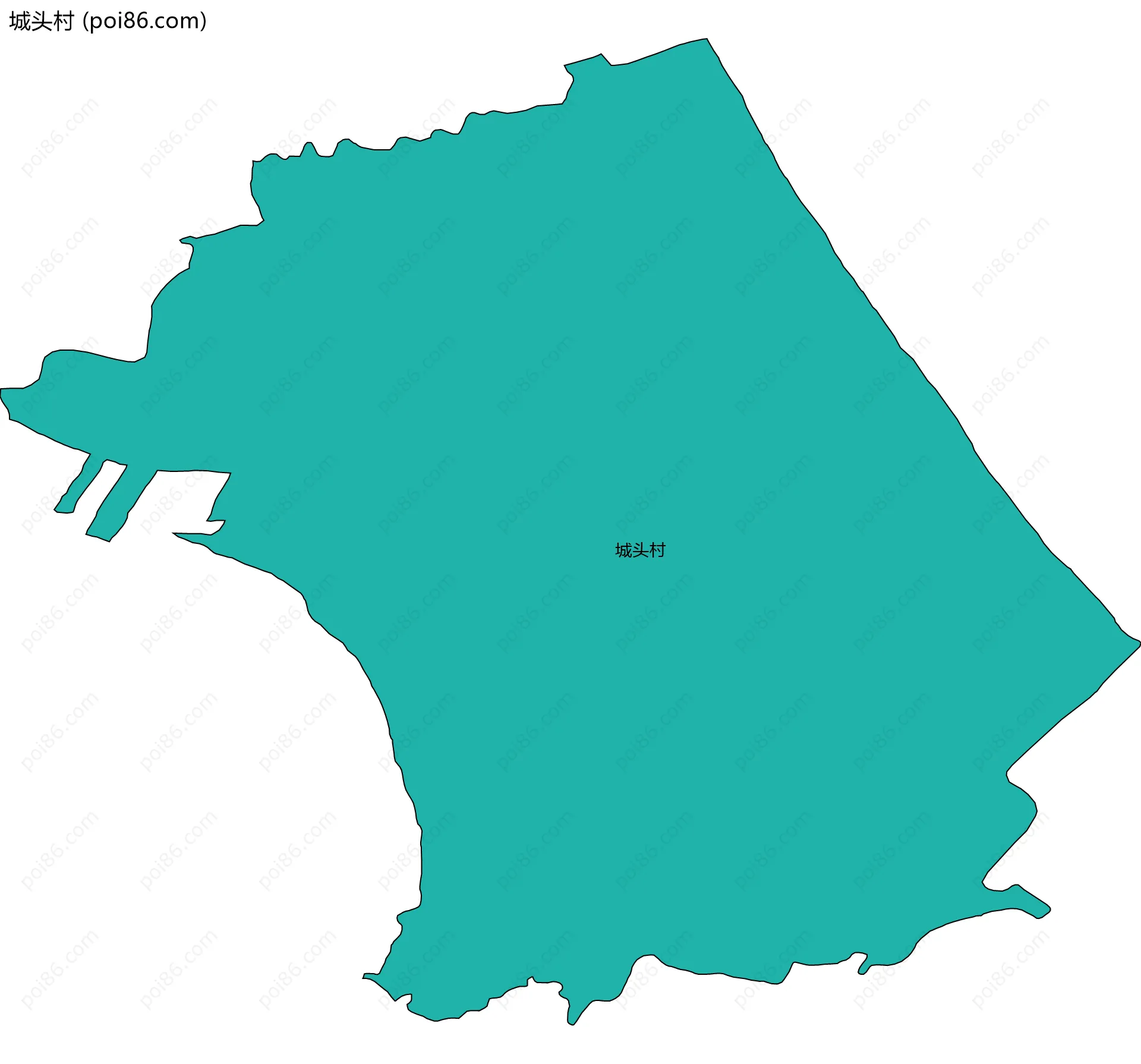 城头村边界地图