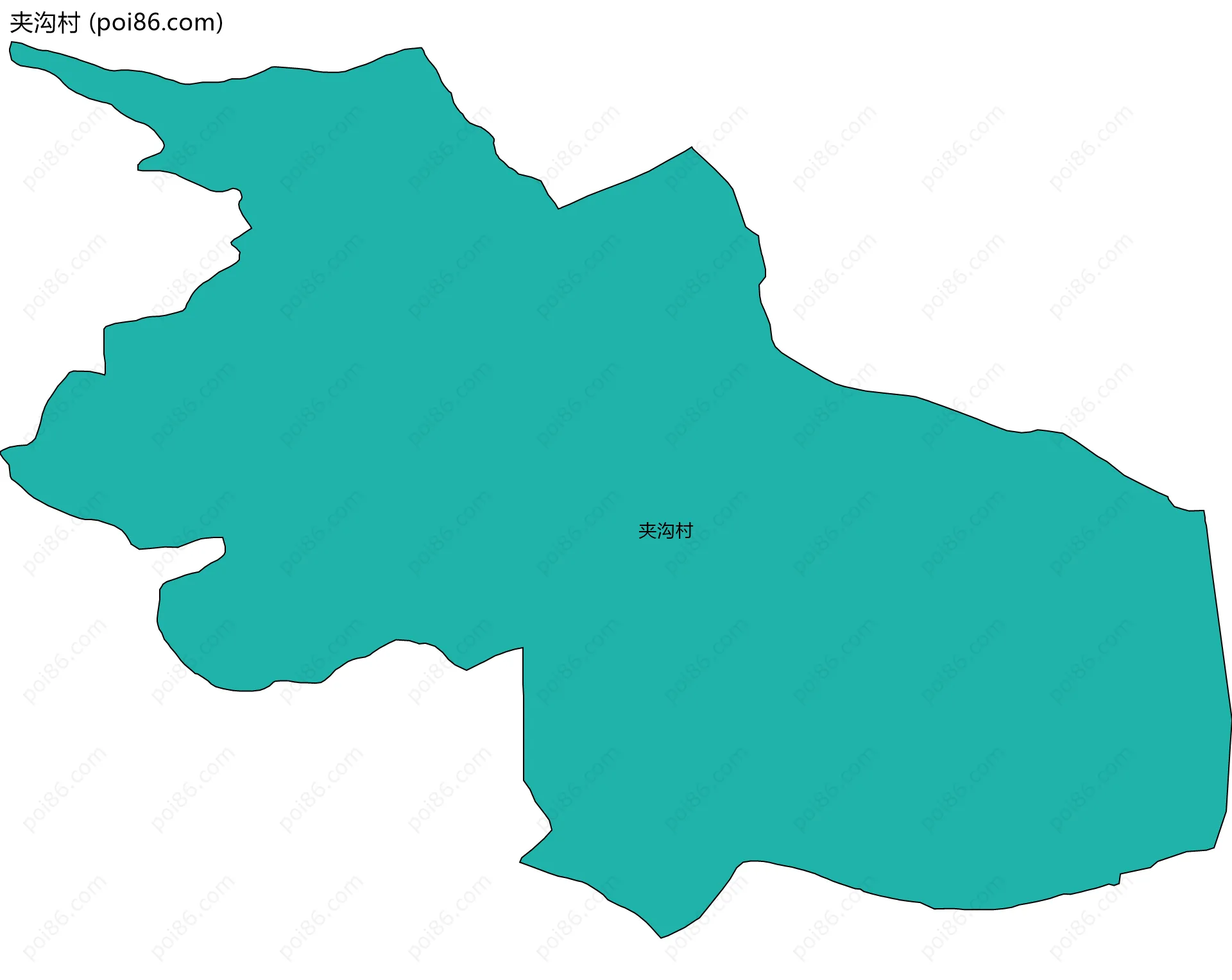 夹沟村边界地图