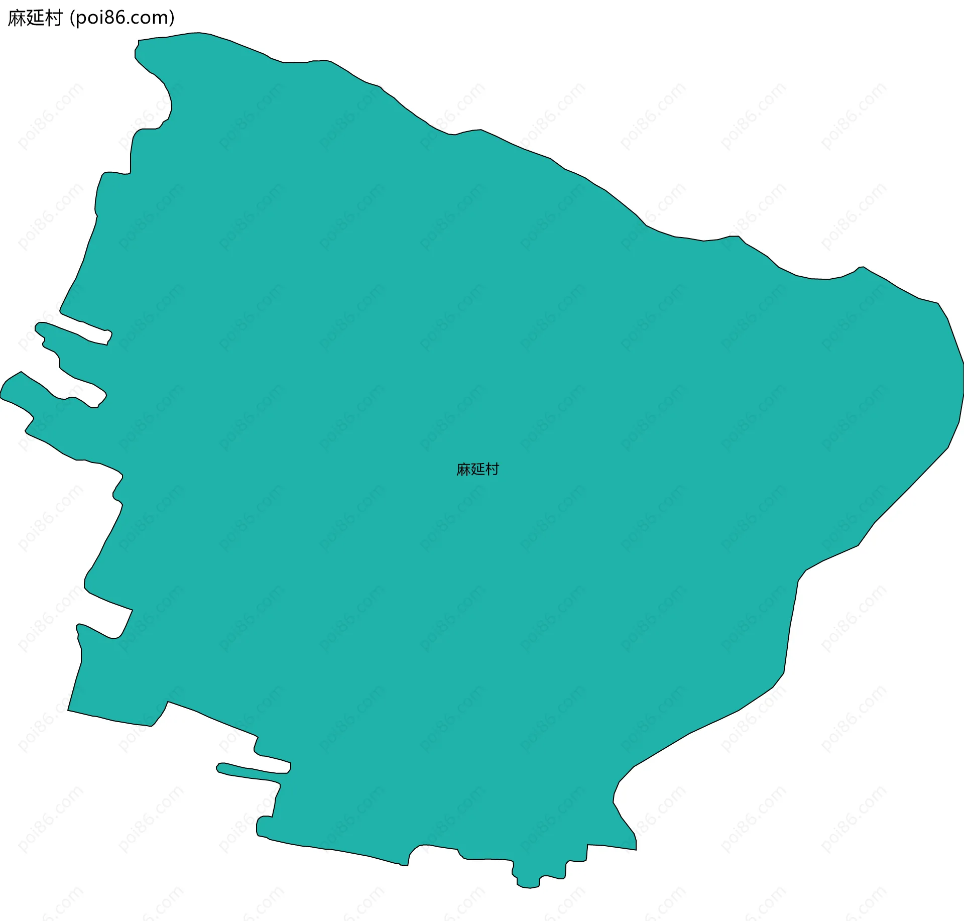 麻延村边界地图
