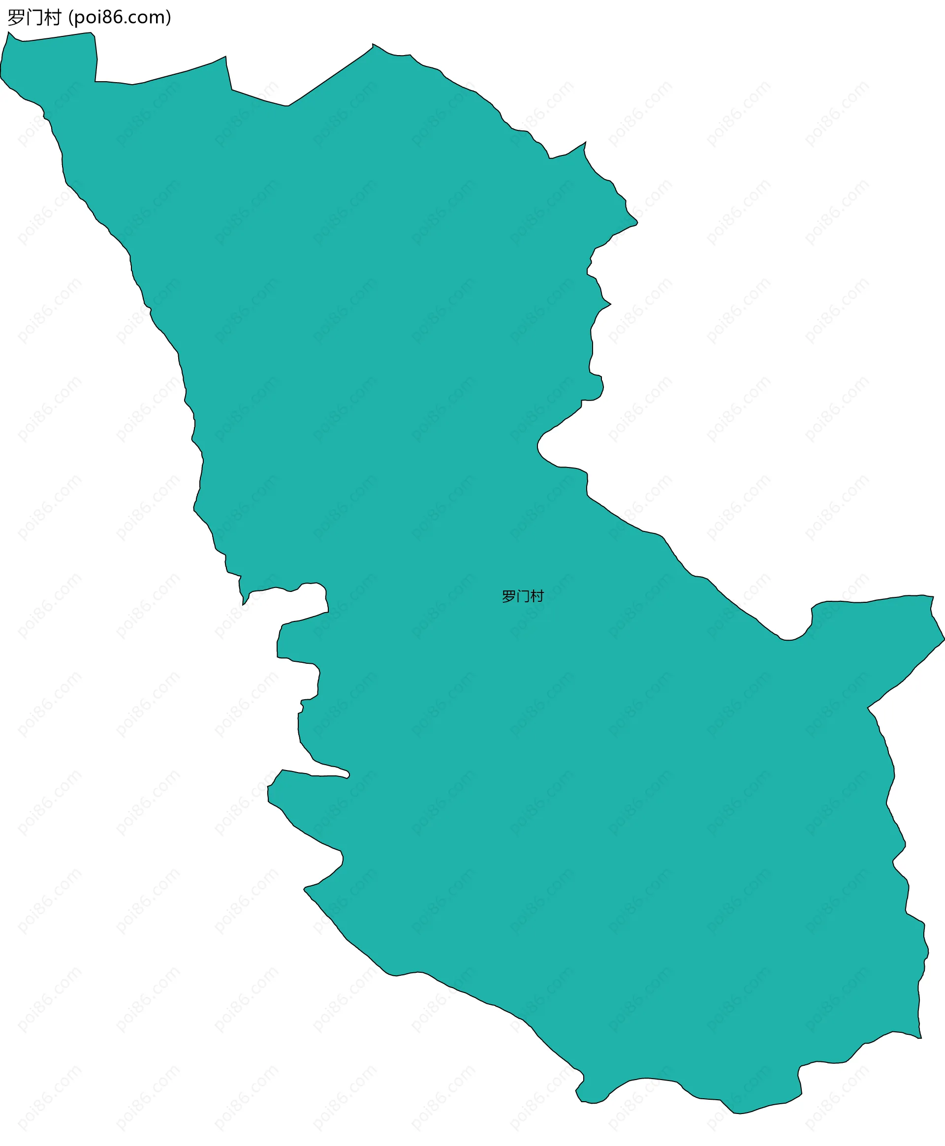 罗门村边界地图