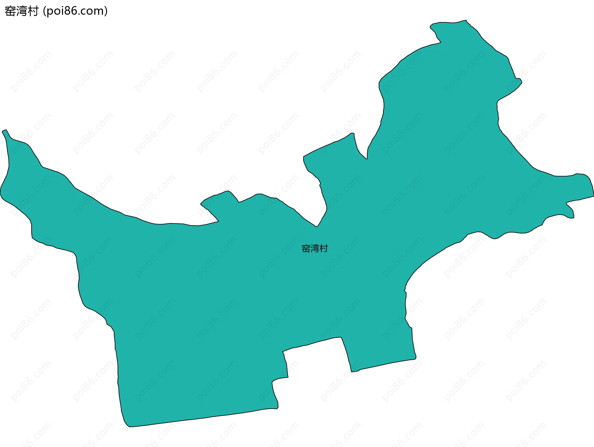 窑湾村边界地图