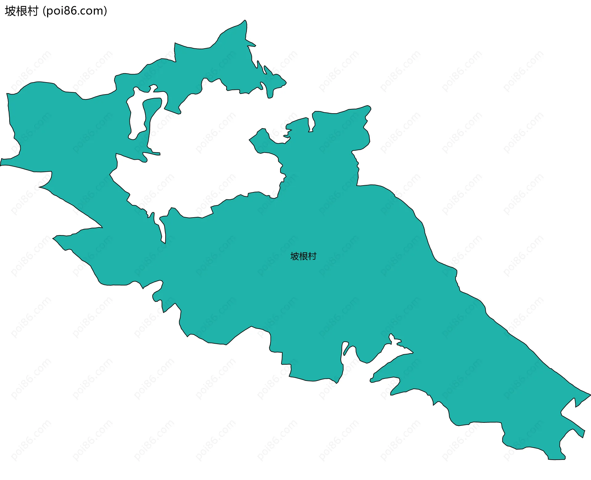 坡根村边界地图