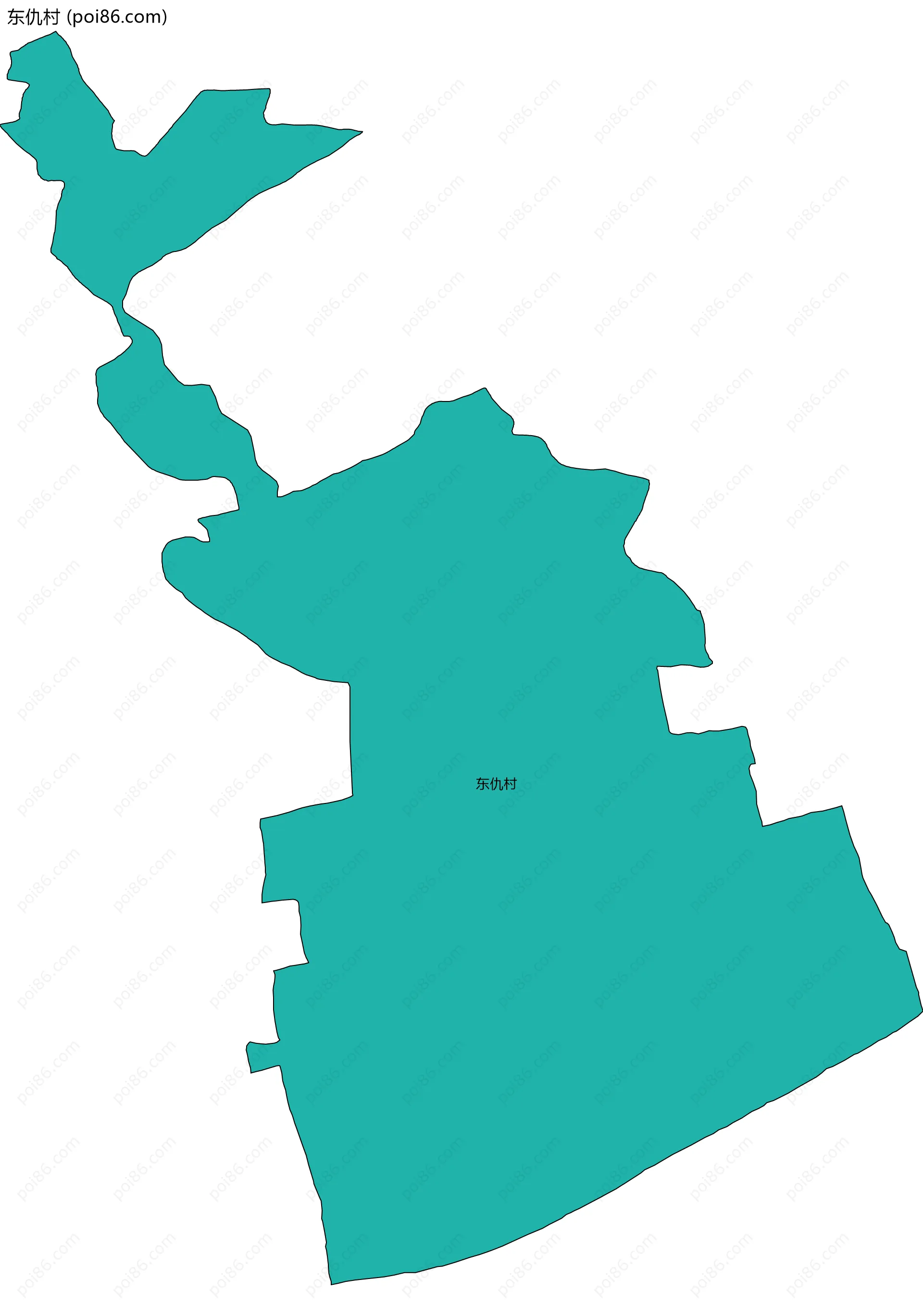 东仇村边界地图