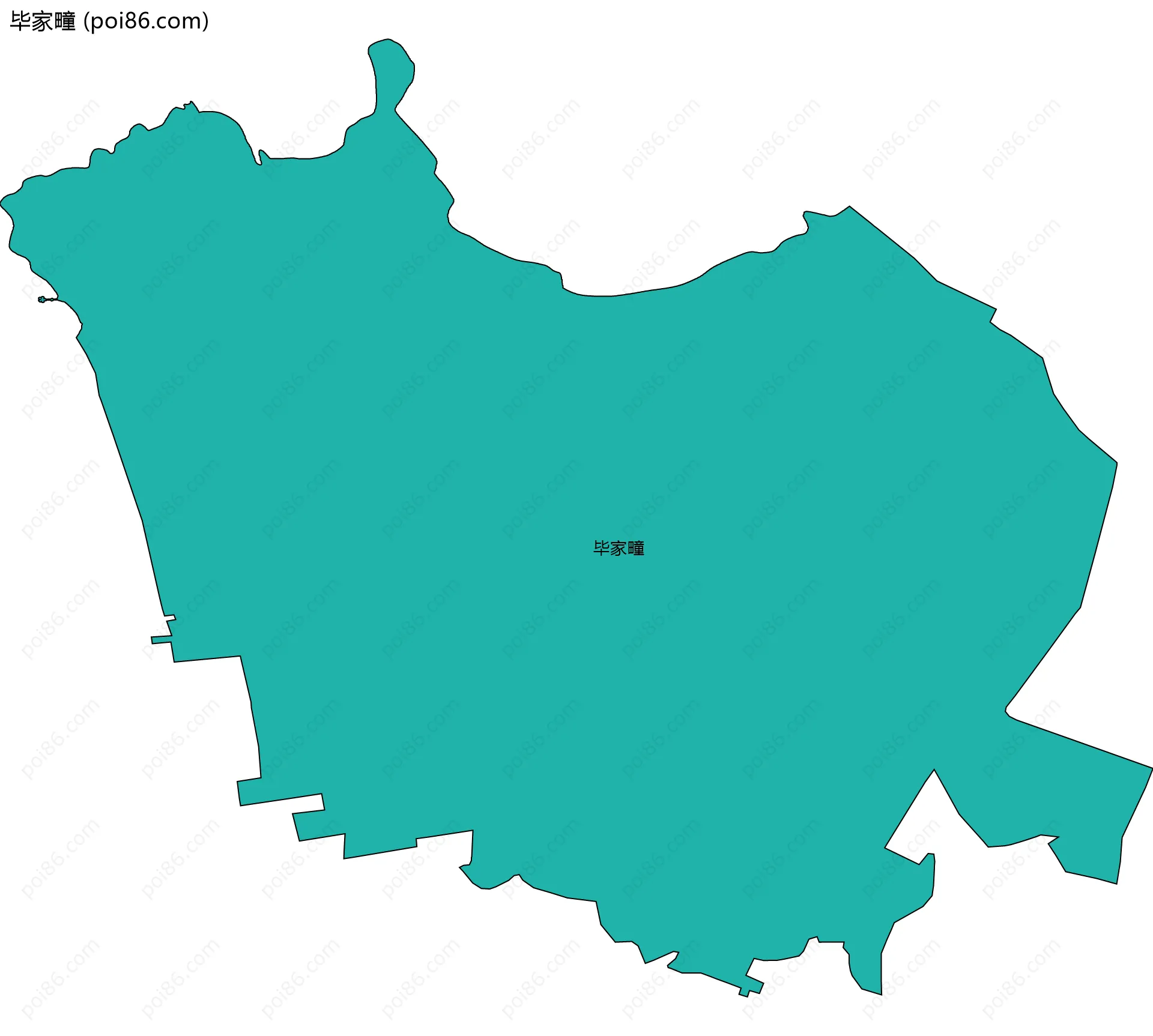 毕家疃边界地图