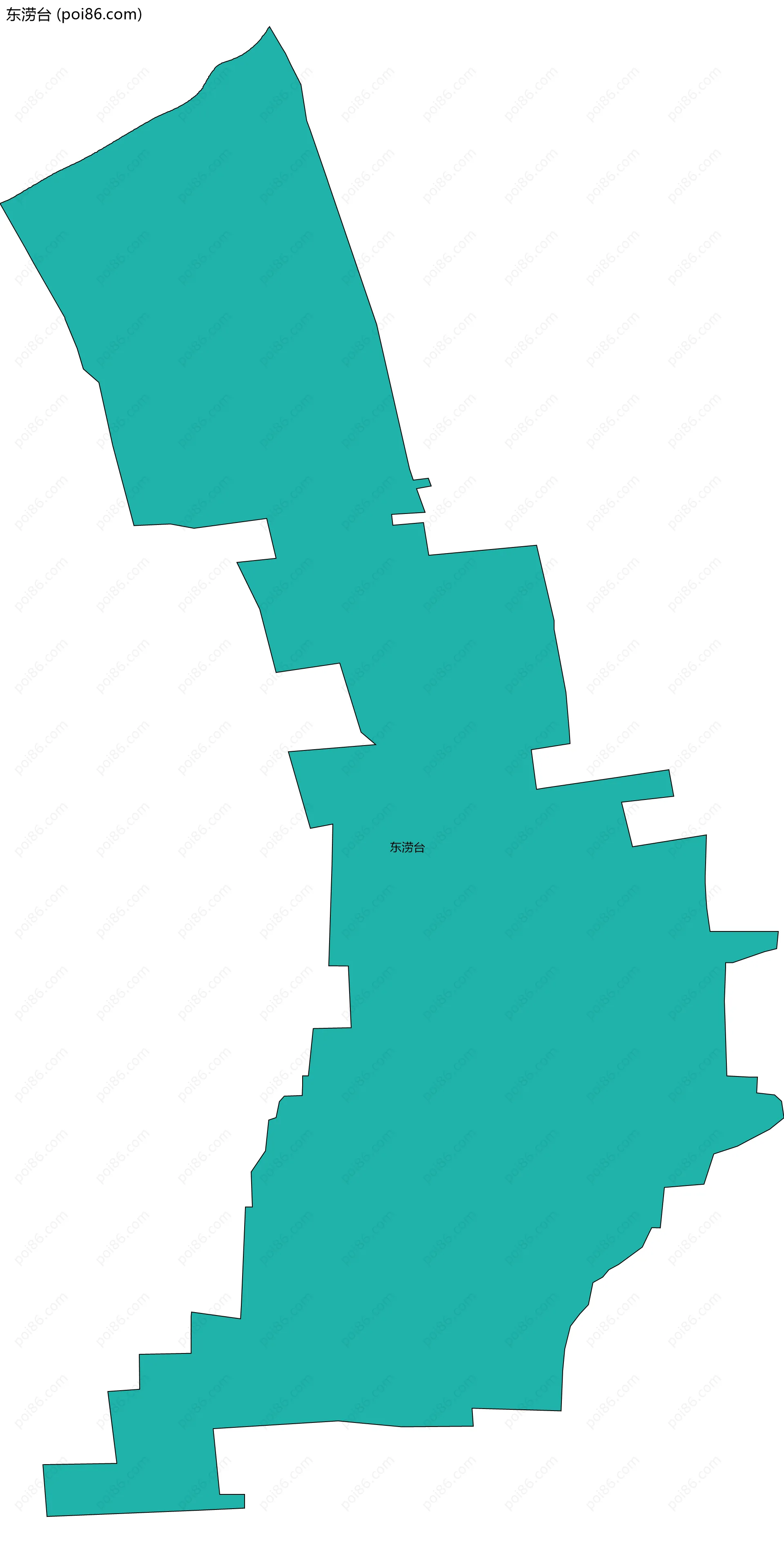 东涝台边界地图