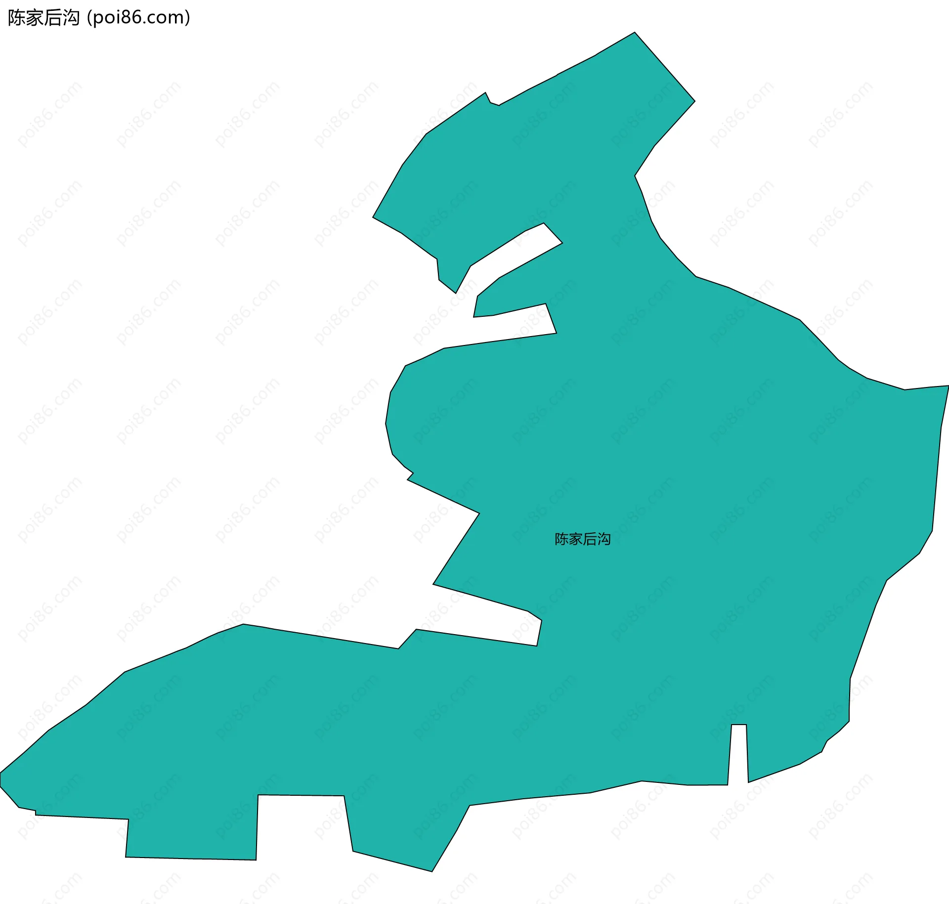 陈家后沟边界地图