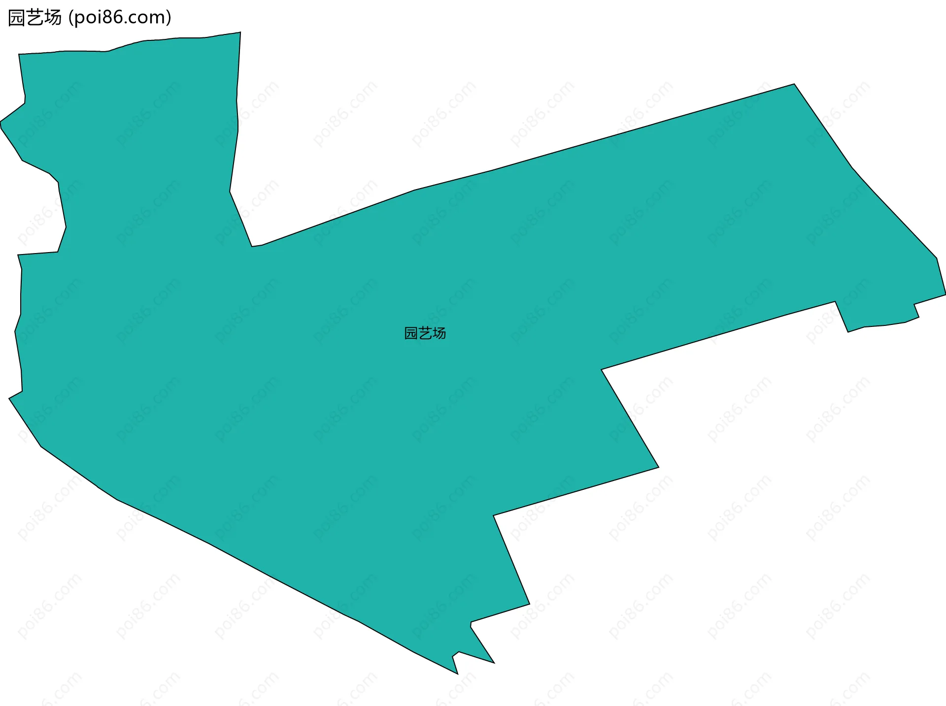 园艺场边界地图