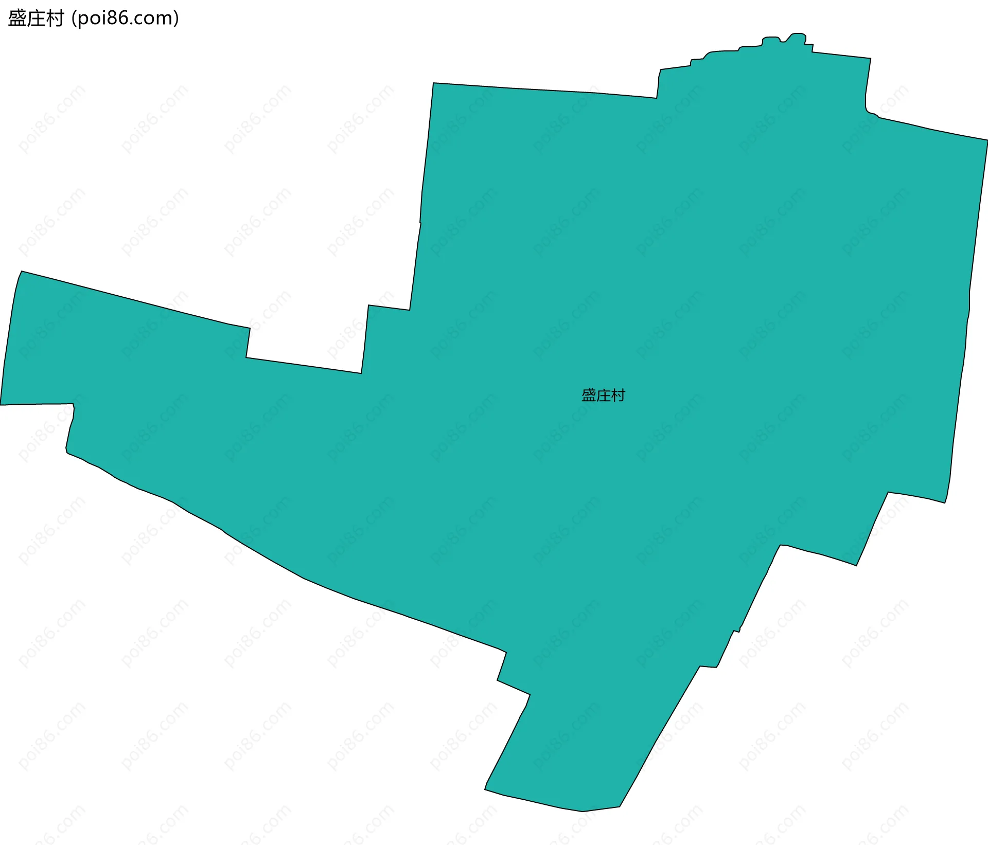 盛庄村边界地图