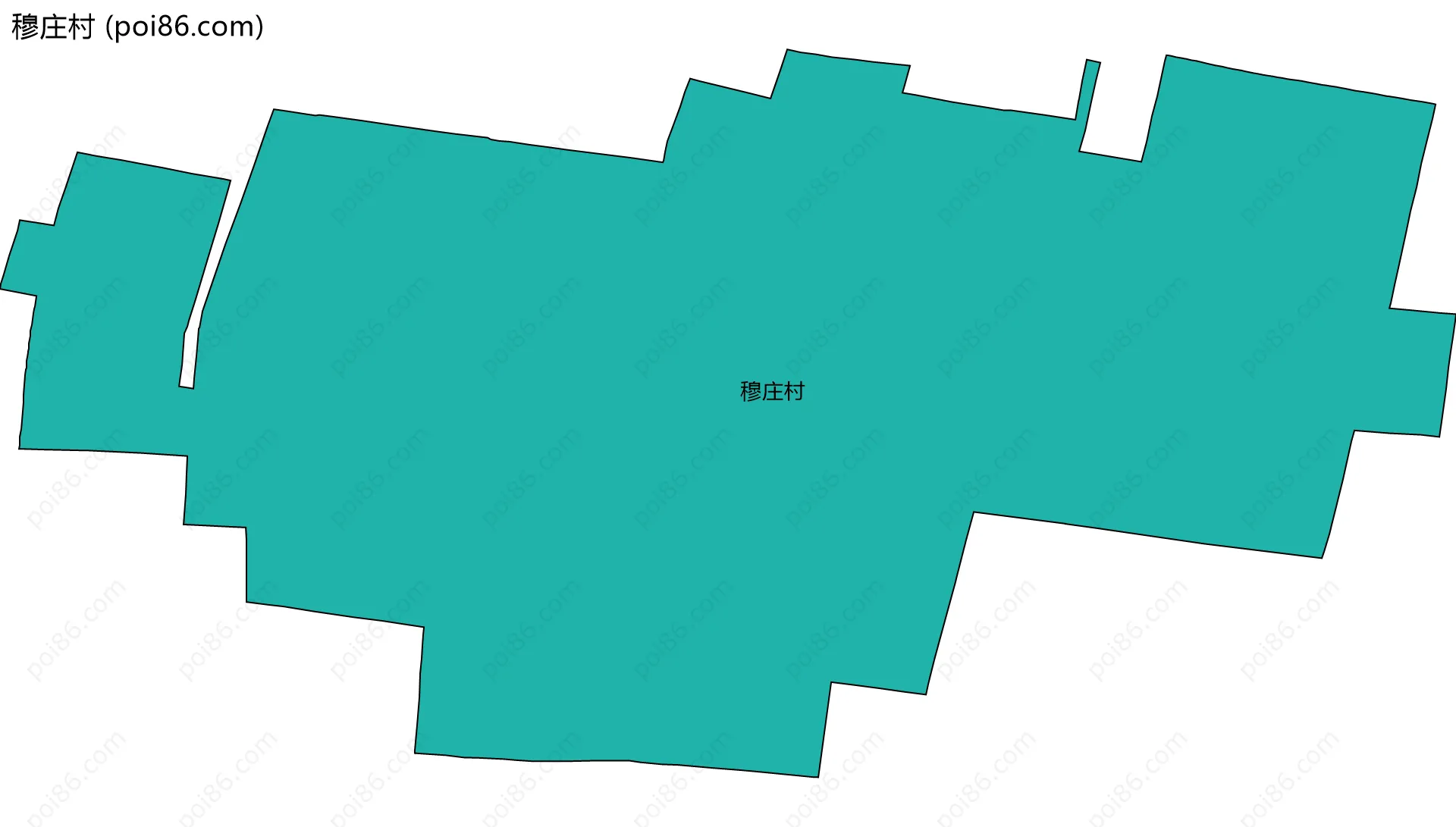 穆庄村边界地图
