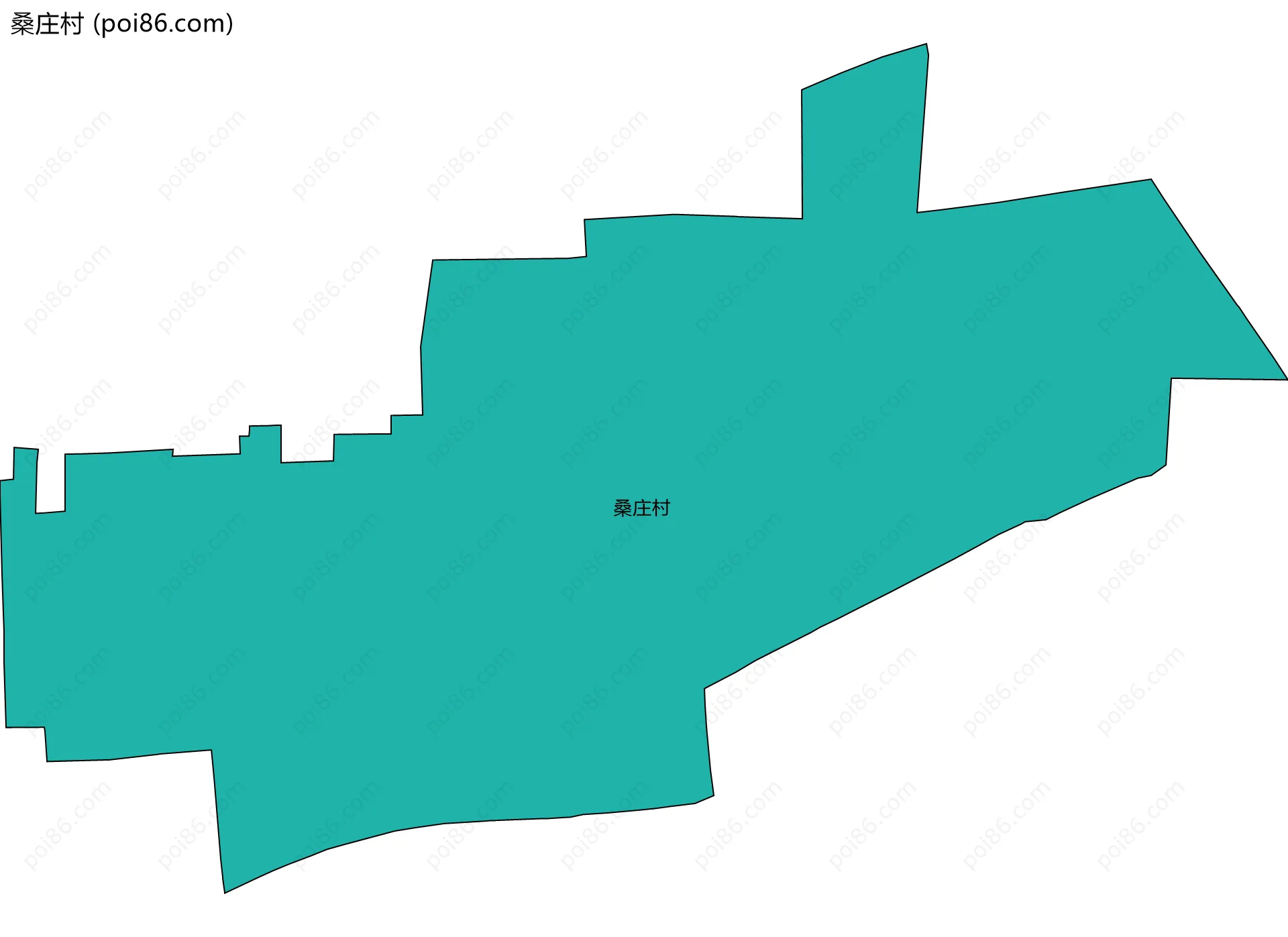 桑庄村边界地图