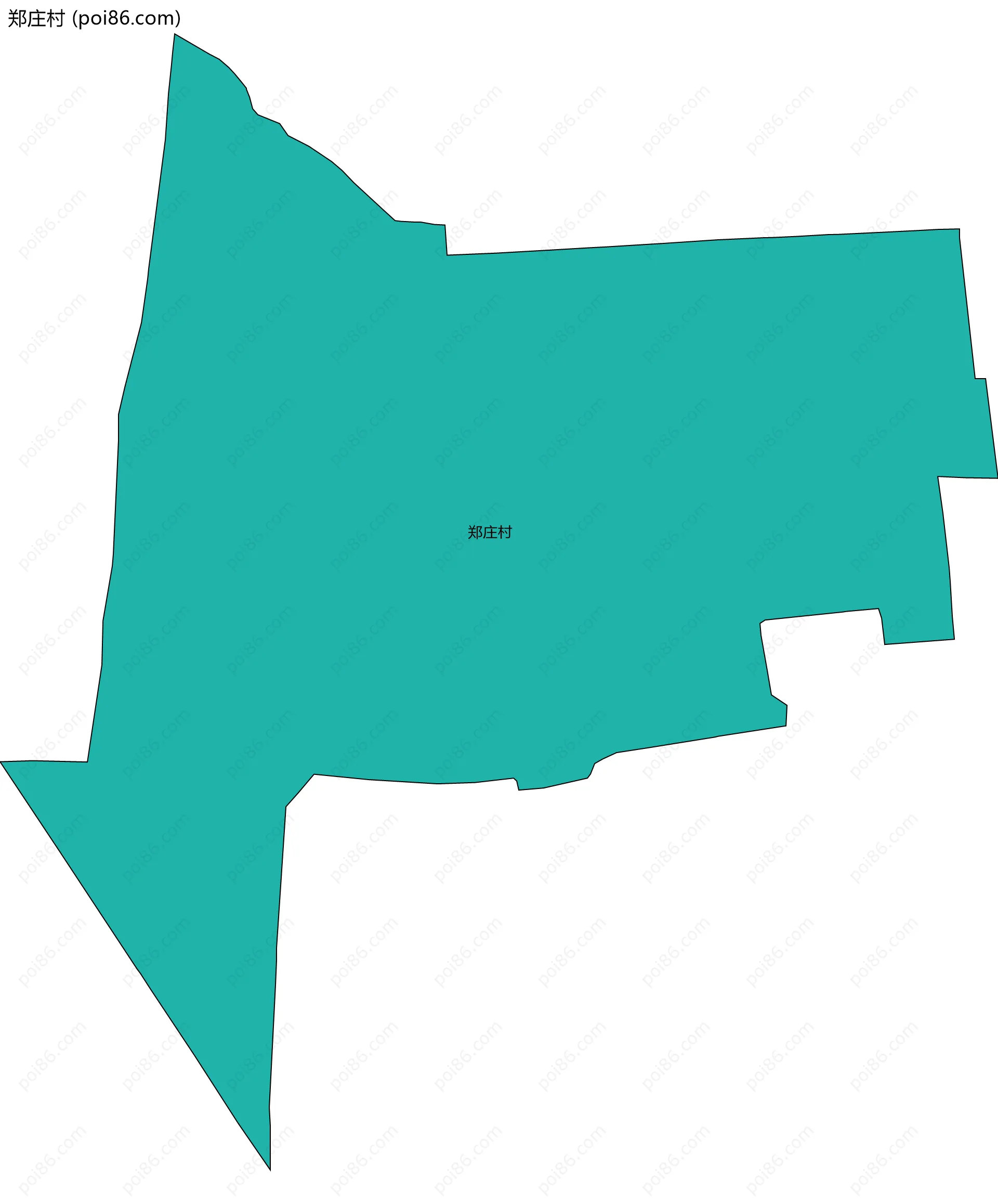 郑庄村边界地图