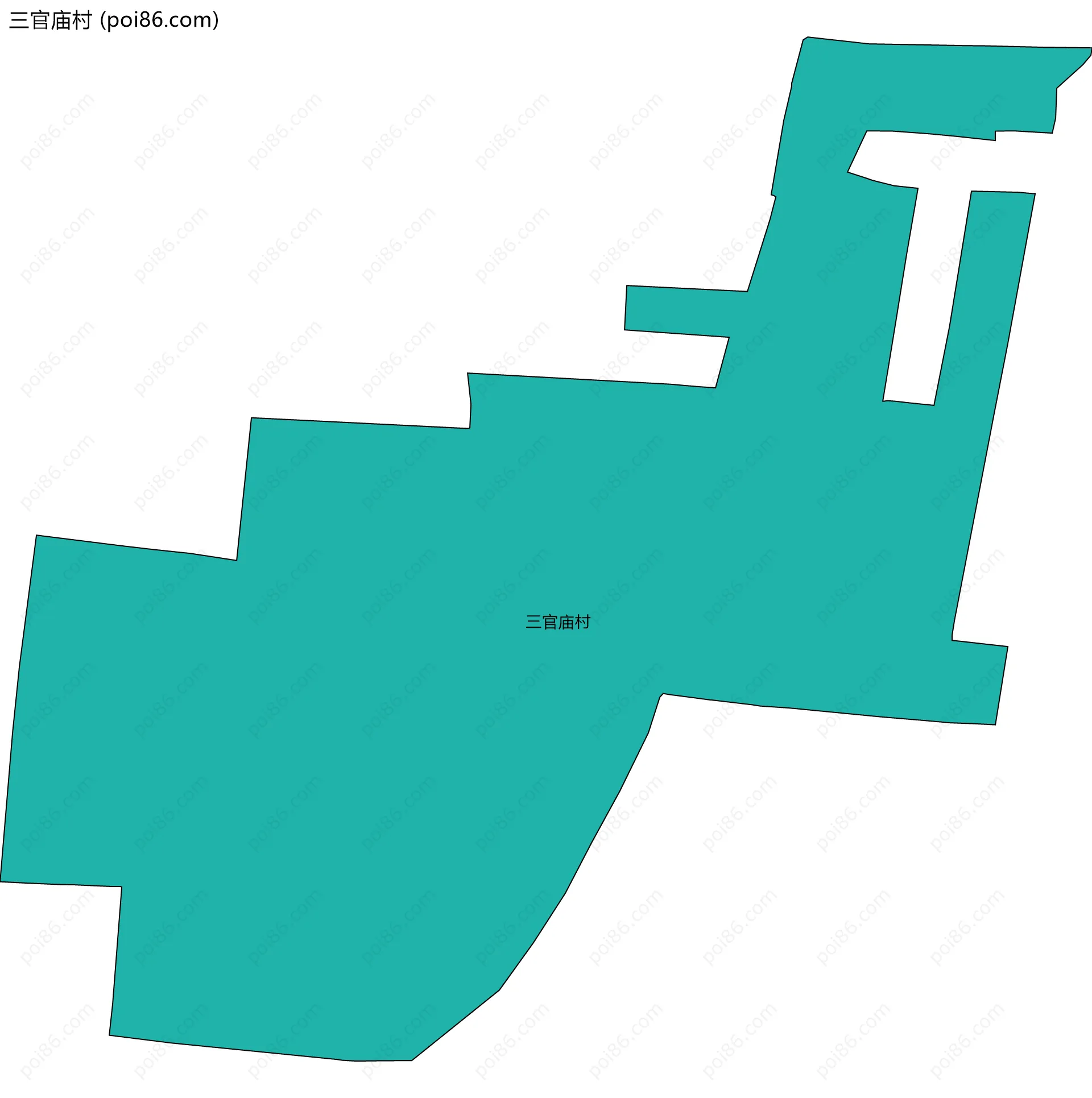 三官庙村边界地图