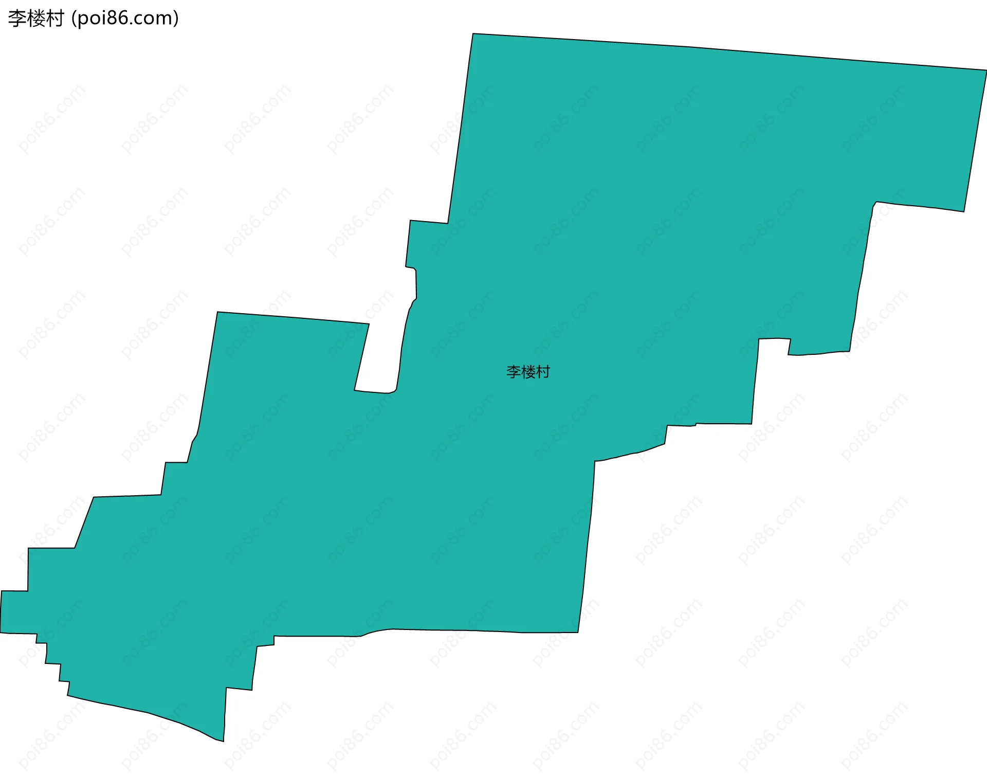 李楼村边界地图