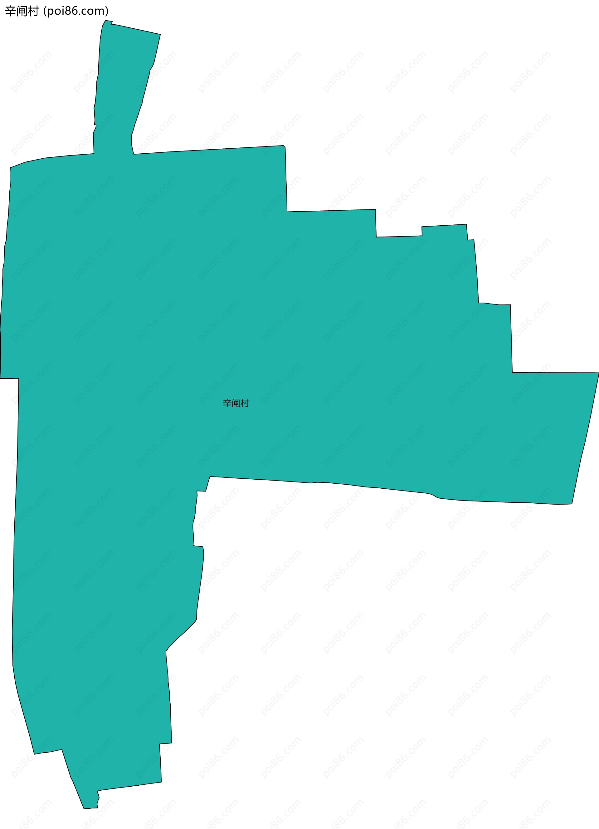 辛闸村边界地图