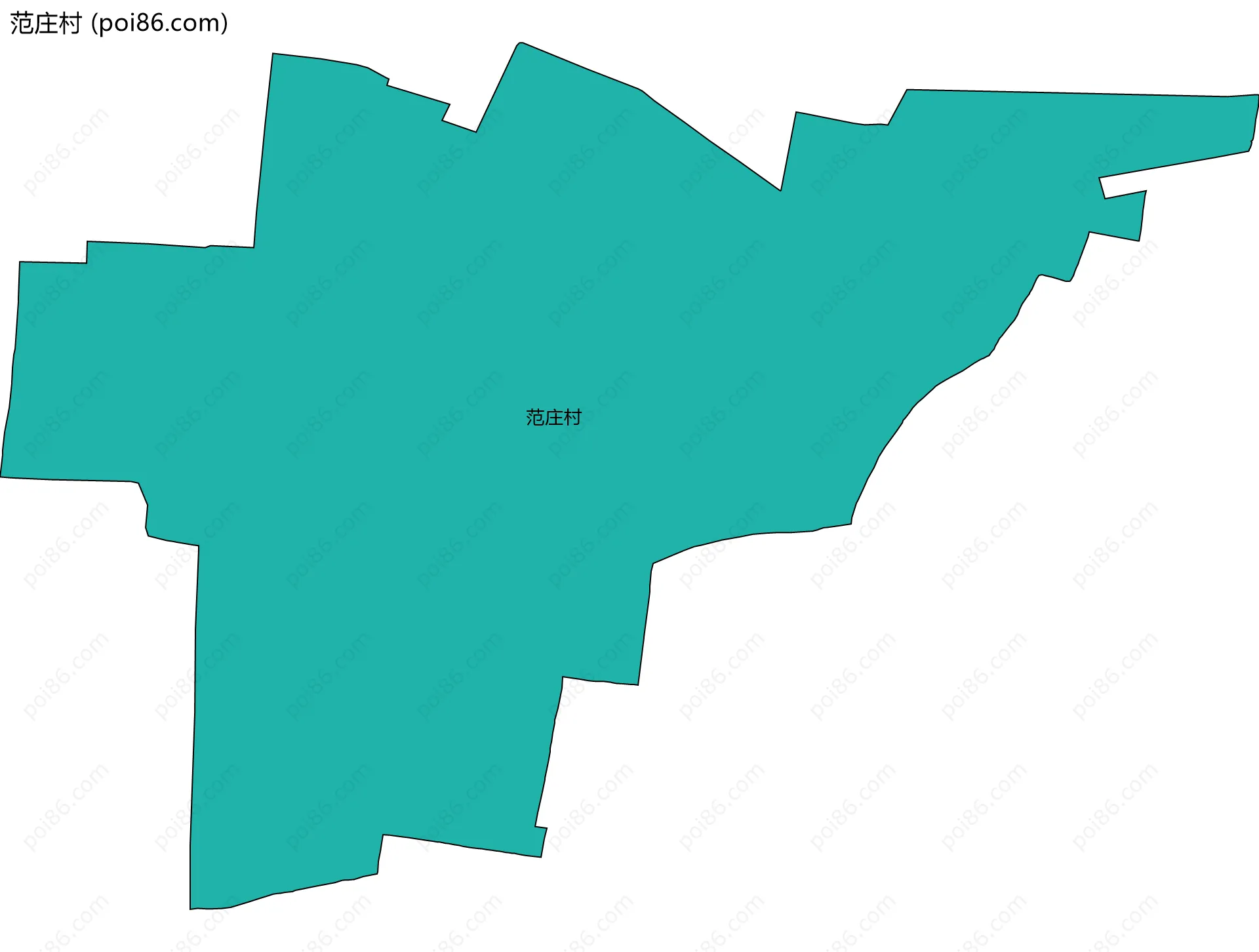 范庄村边界地图