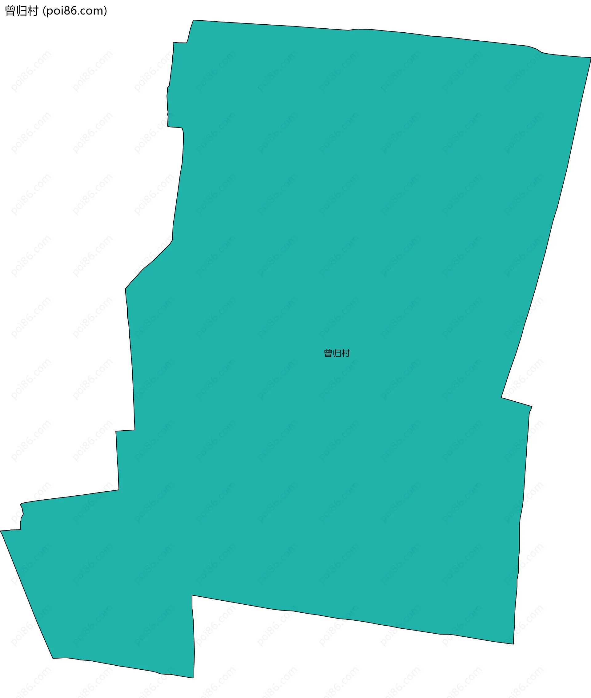 曾归村边界地图