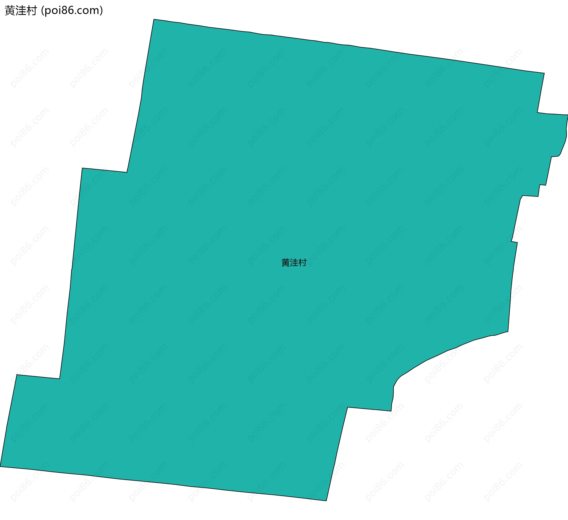 黄洼村边界地图