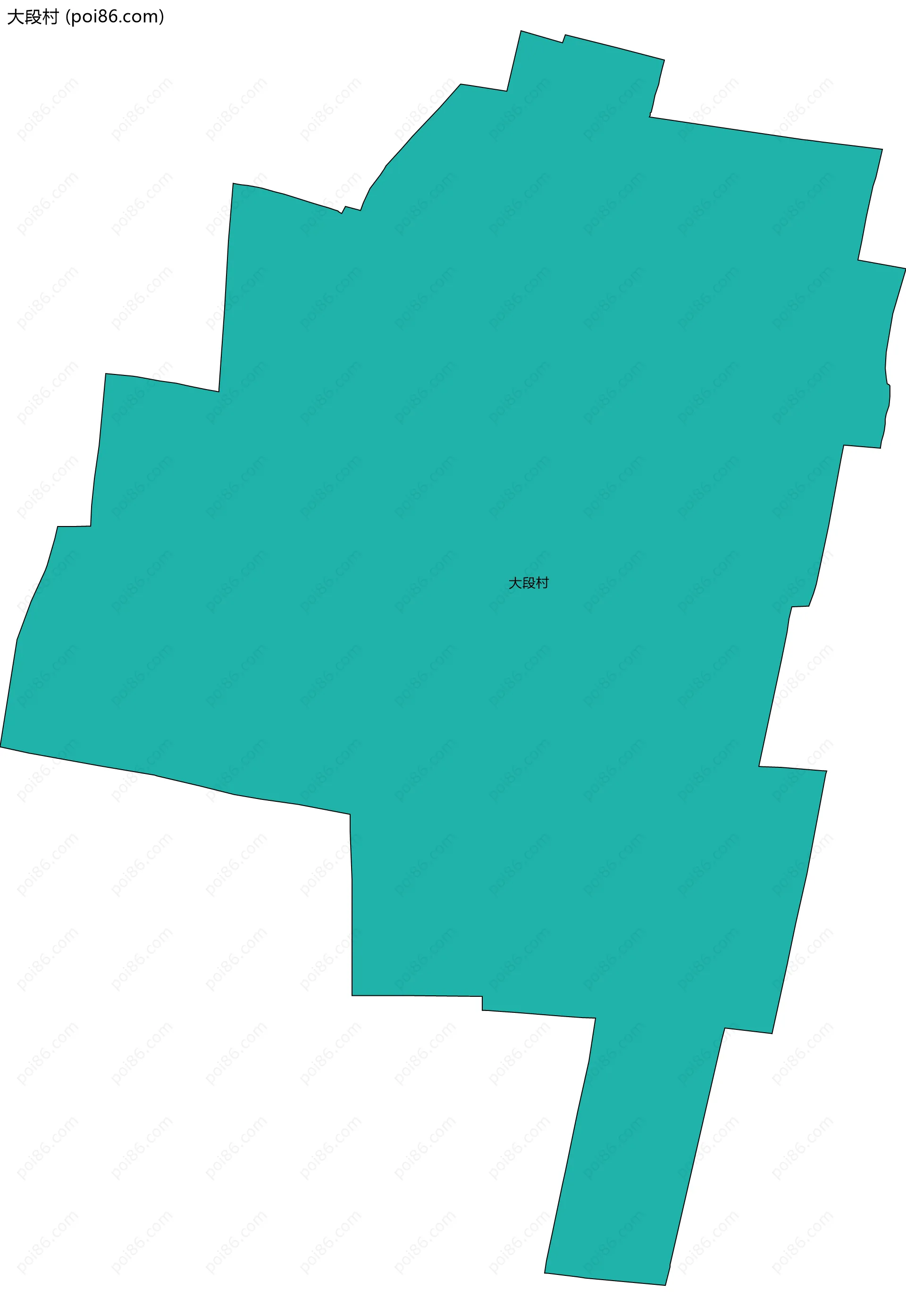 大段村边界地图