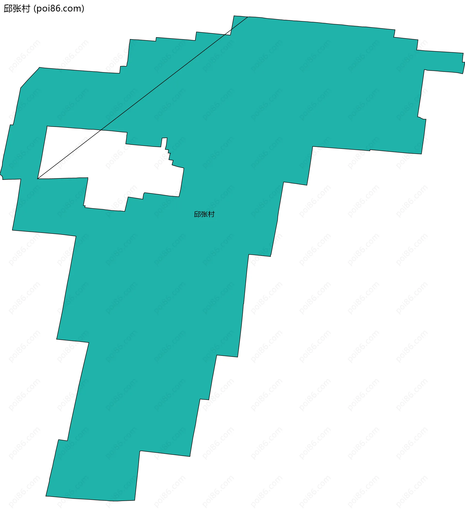 邱张村边界地图