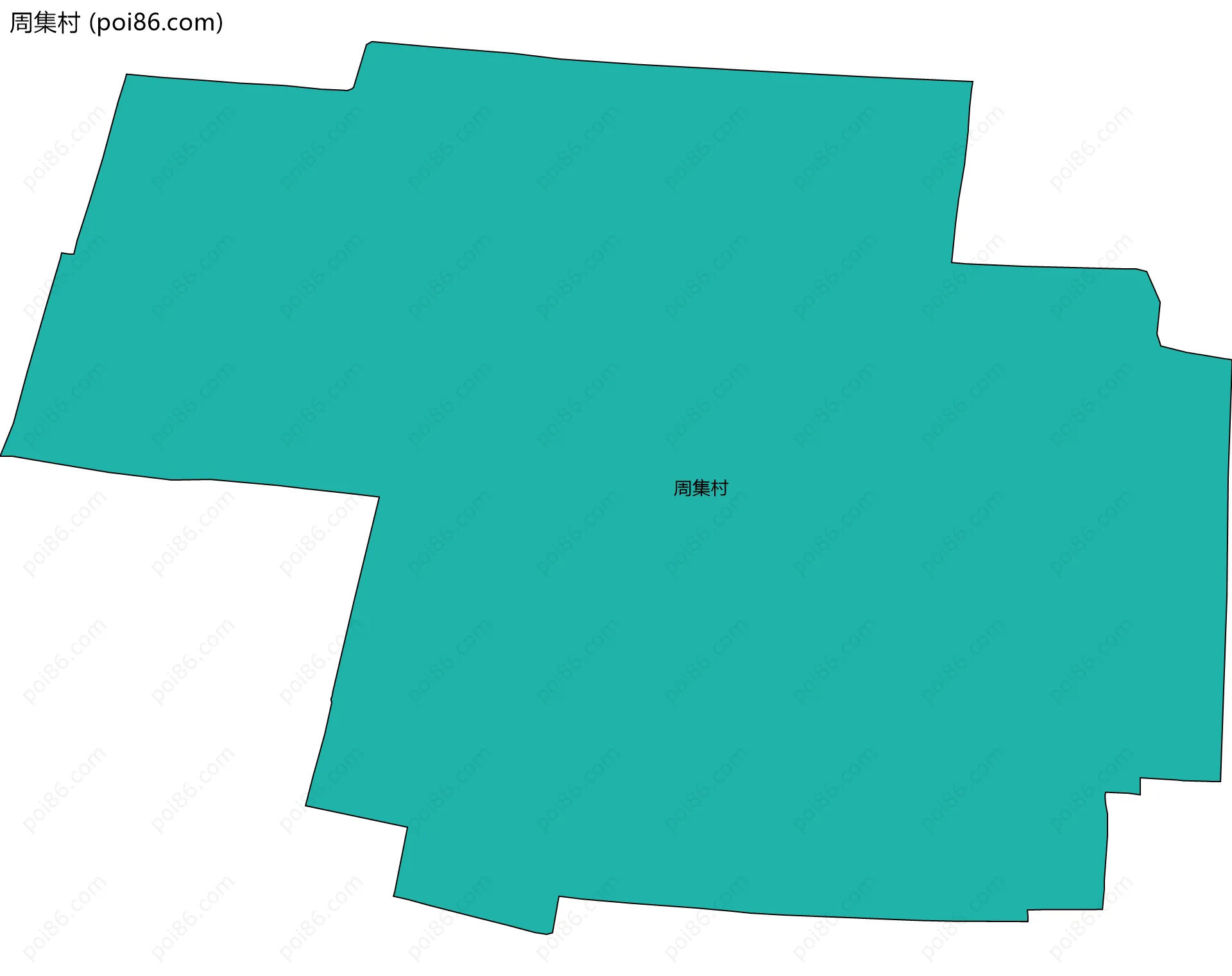 周集村边界地图