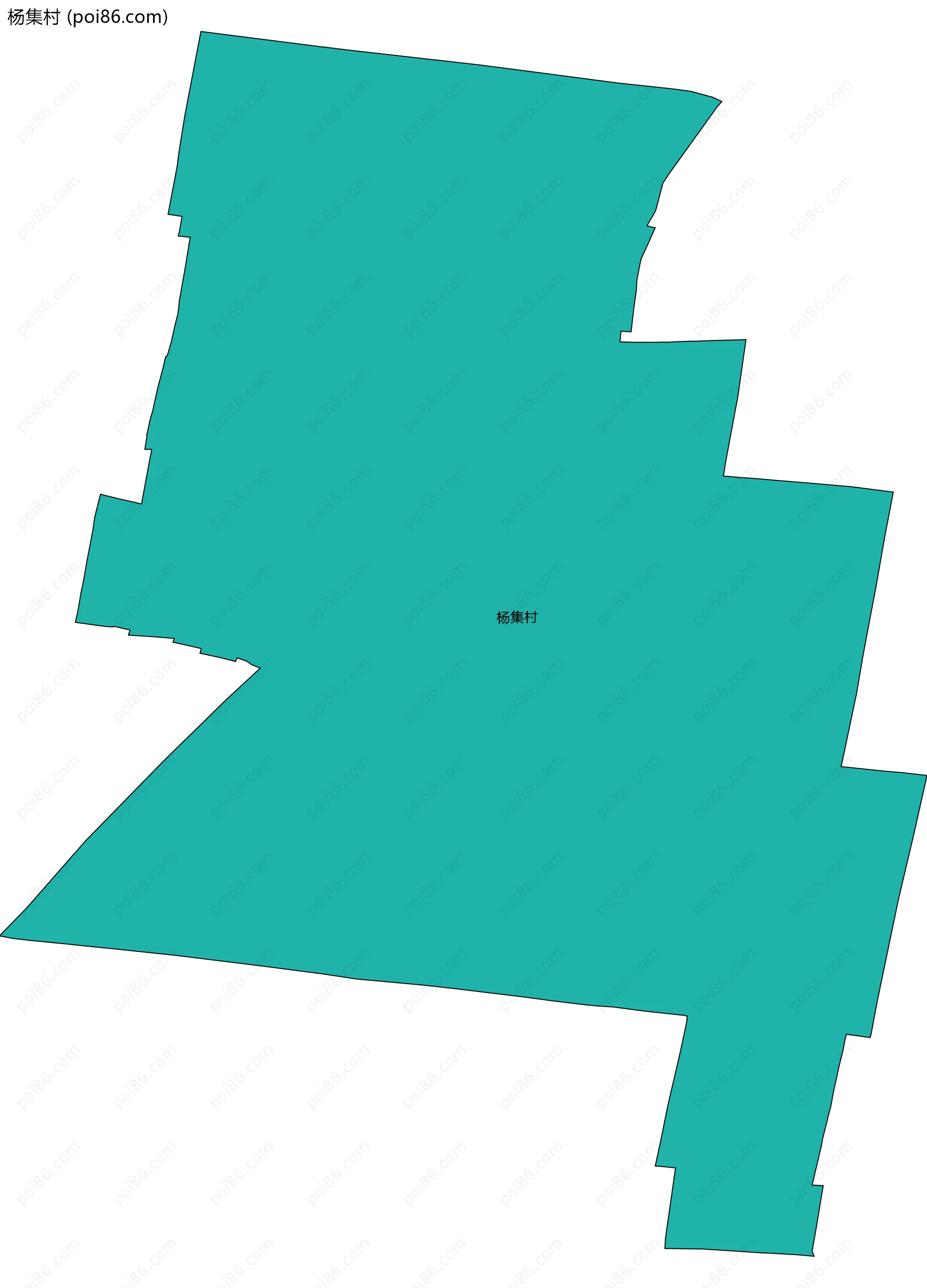 杨集村边界地图