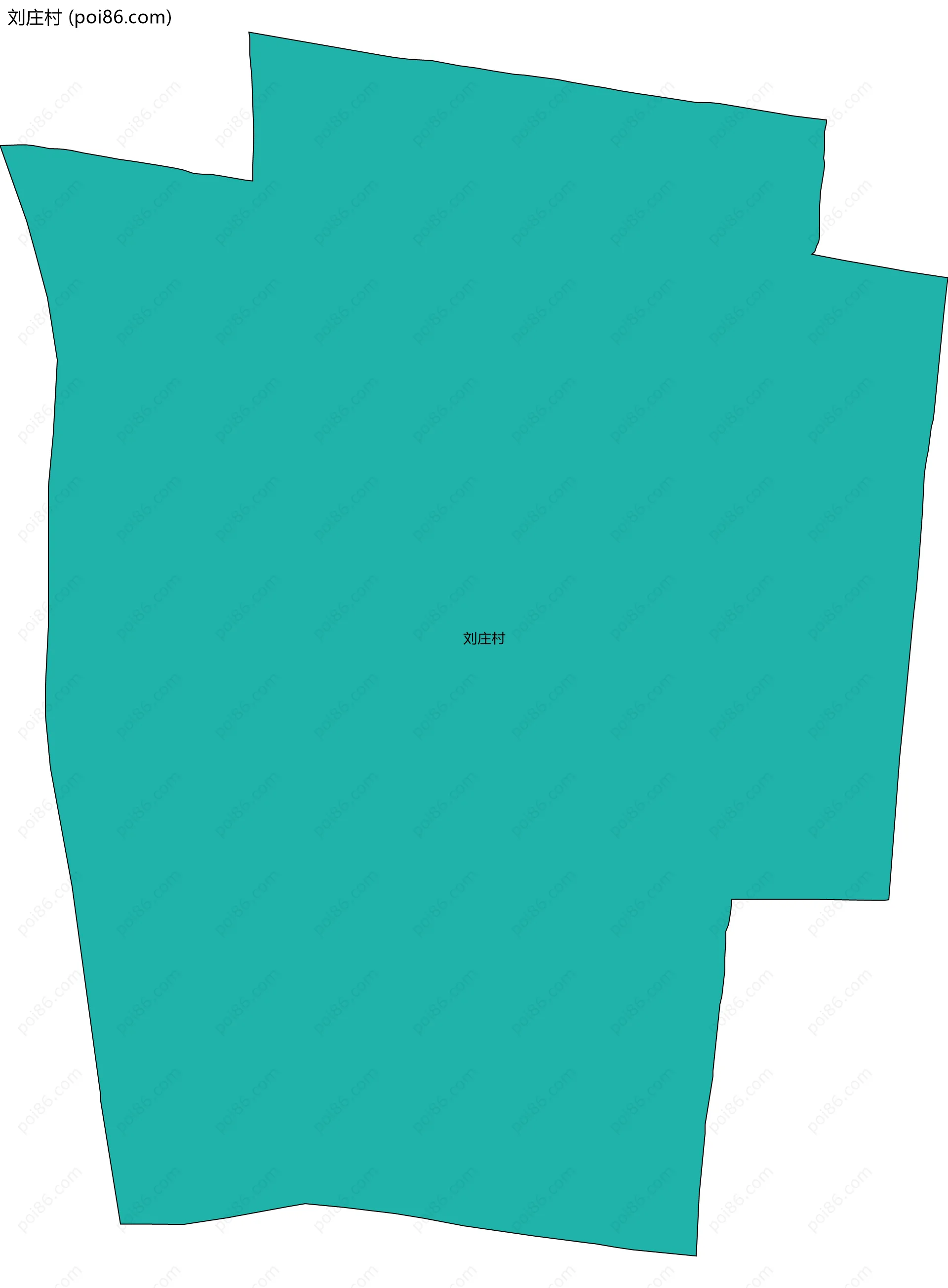 刘庄村边界地图
