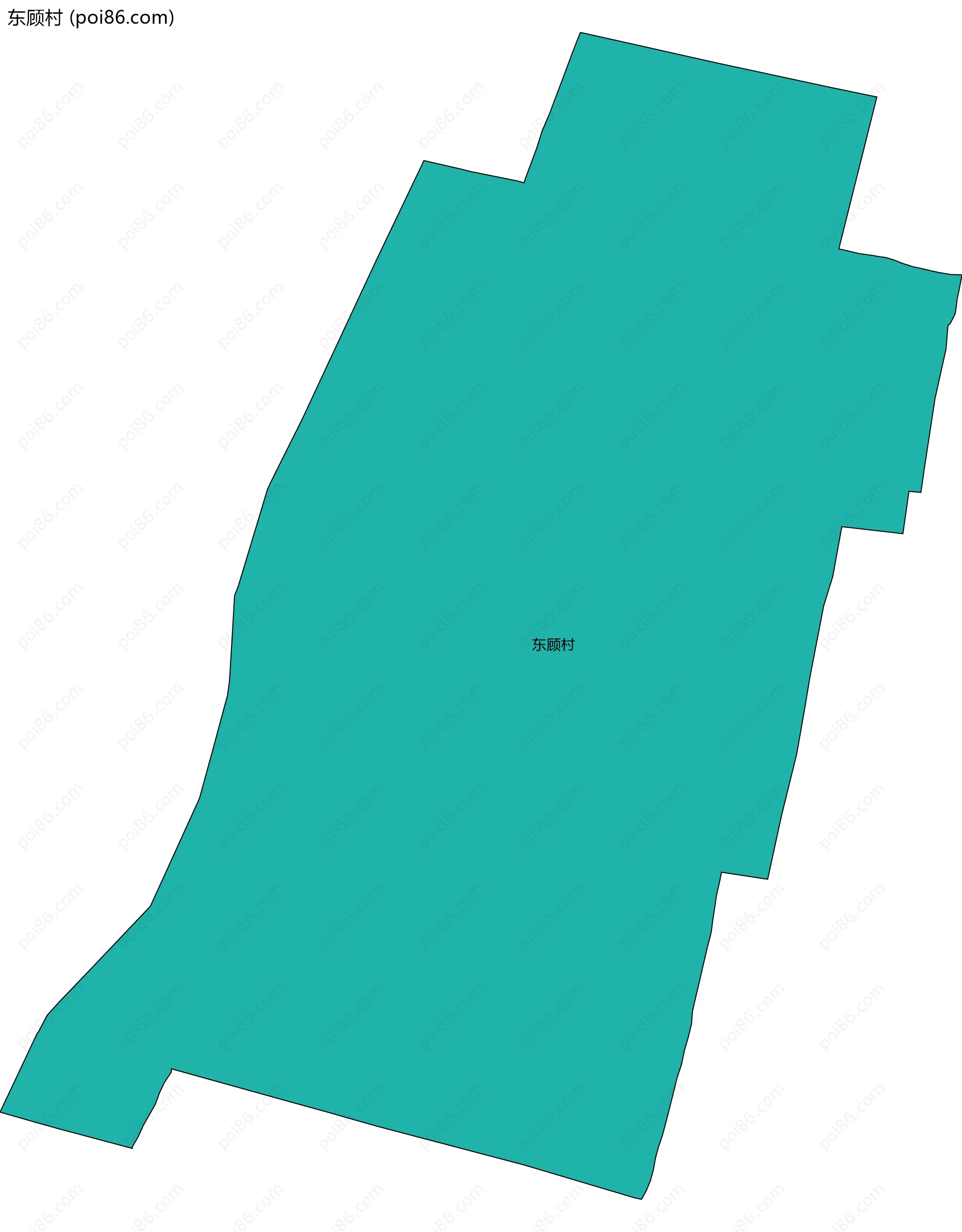 东顾村边界地图