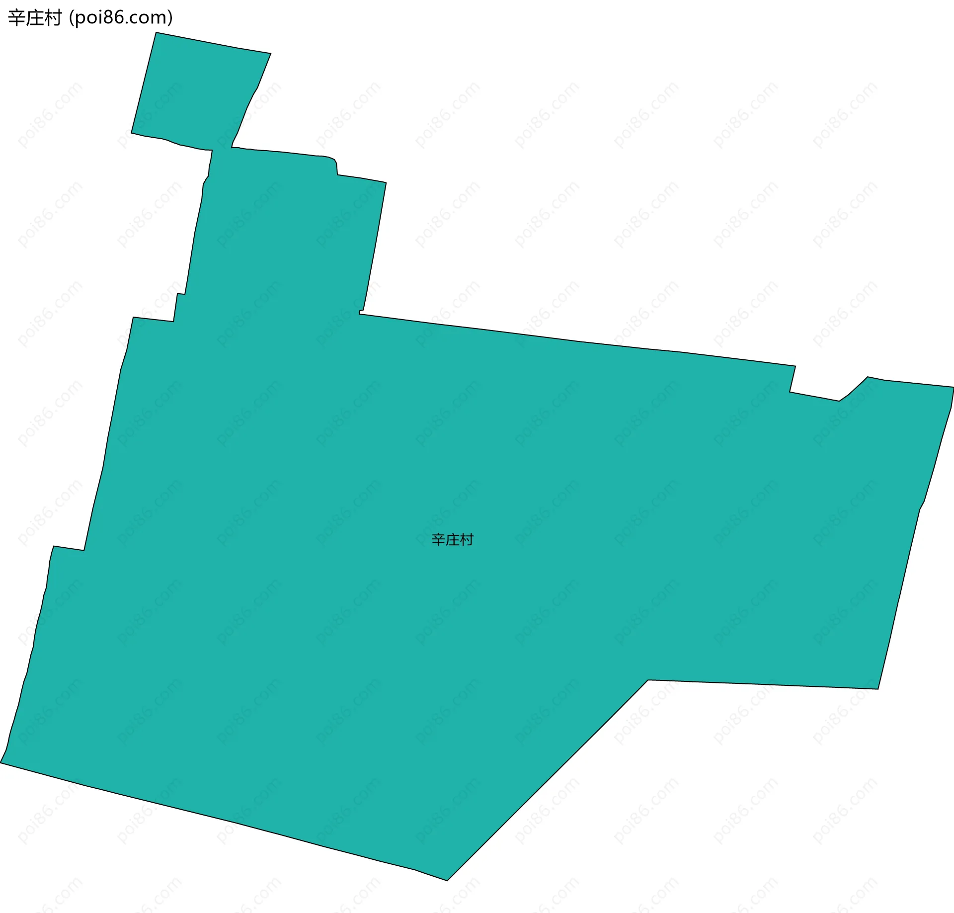 辛庄村边界地图