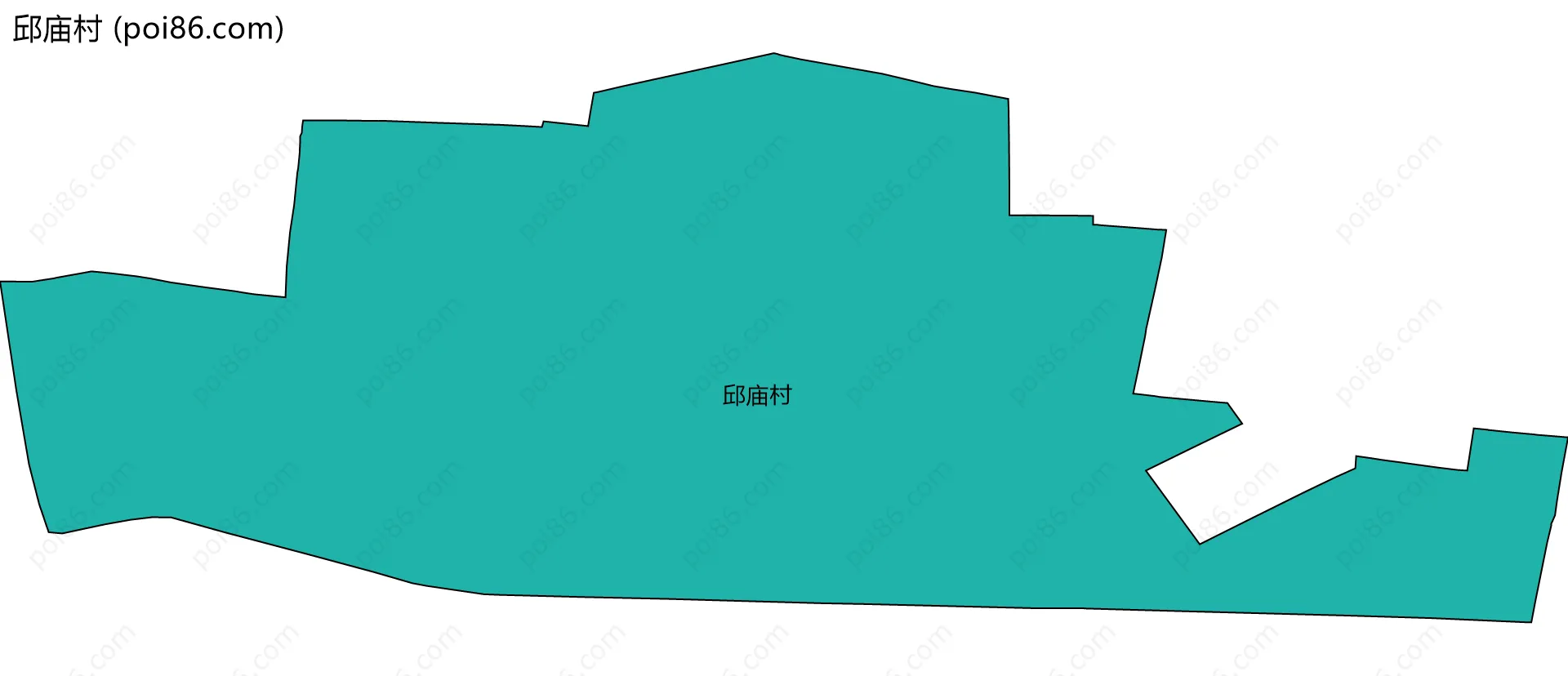 邱庙村边界地图