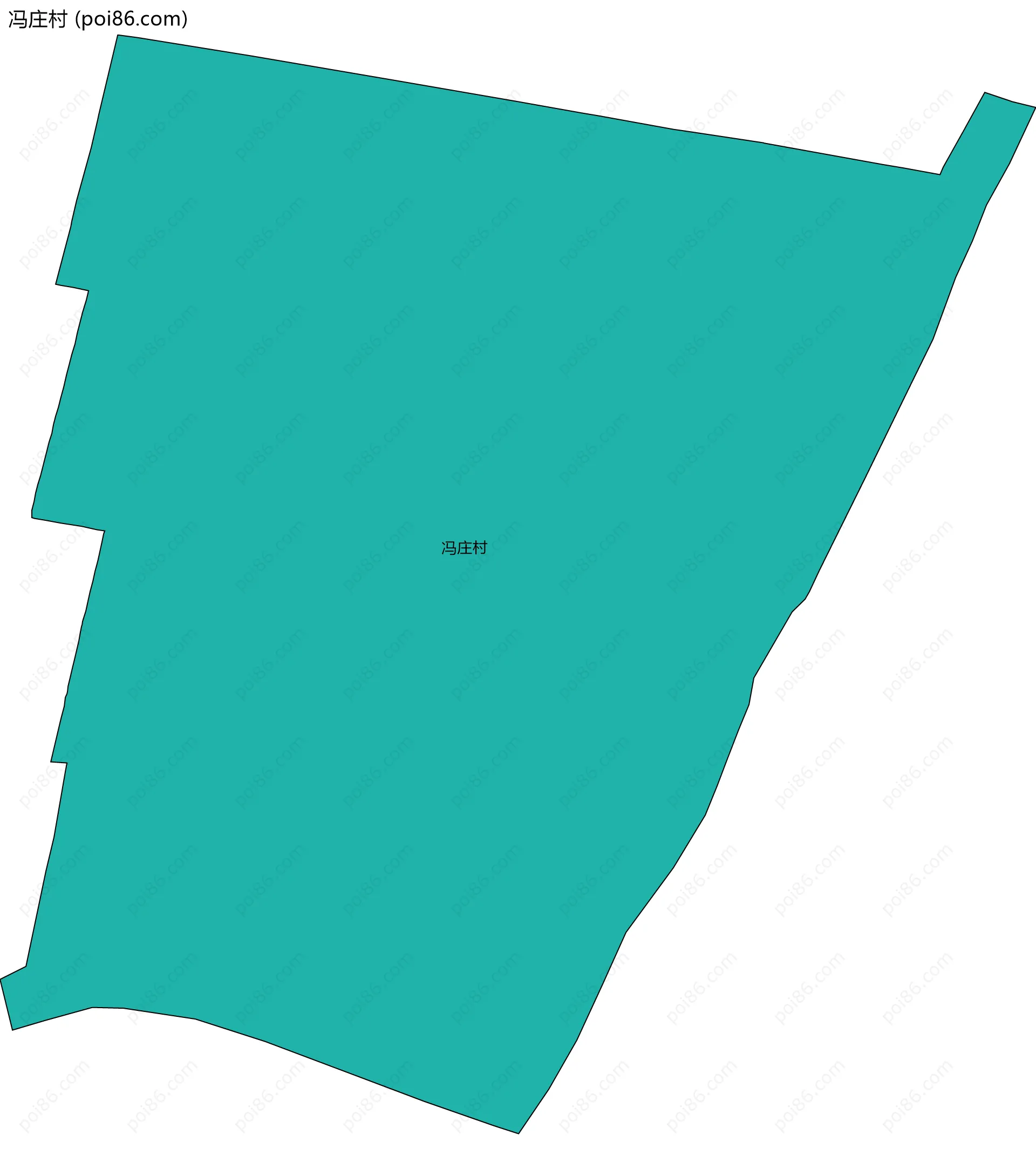 冯庄村边界地图