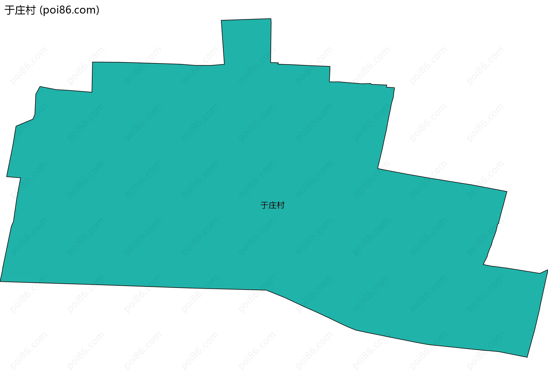 于庄村边界地图