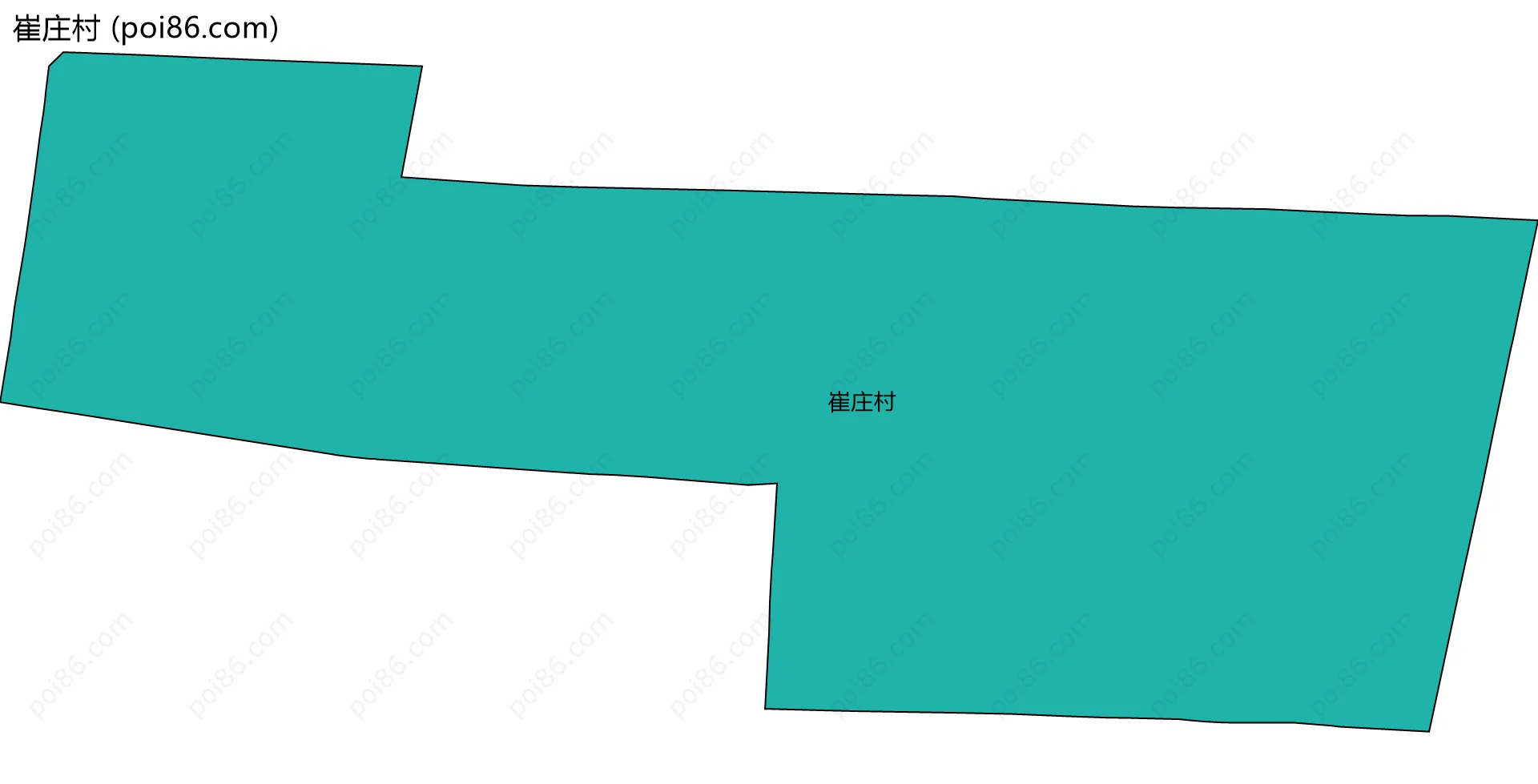 崔庄村边界地图