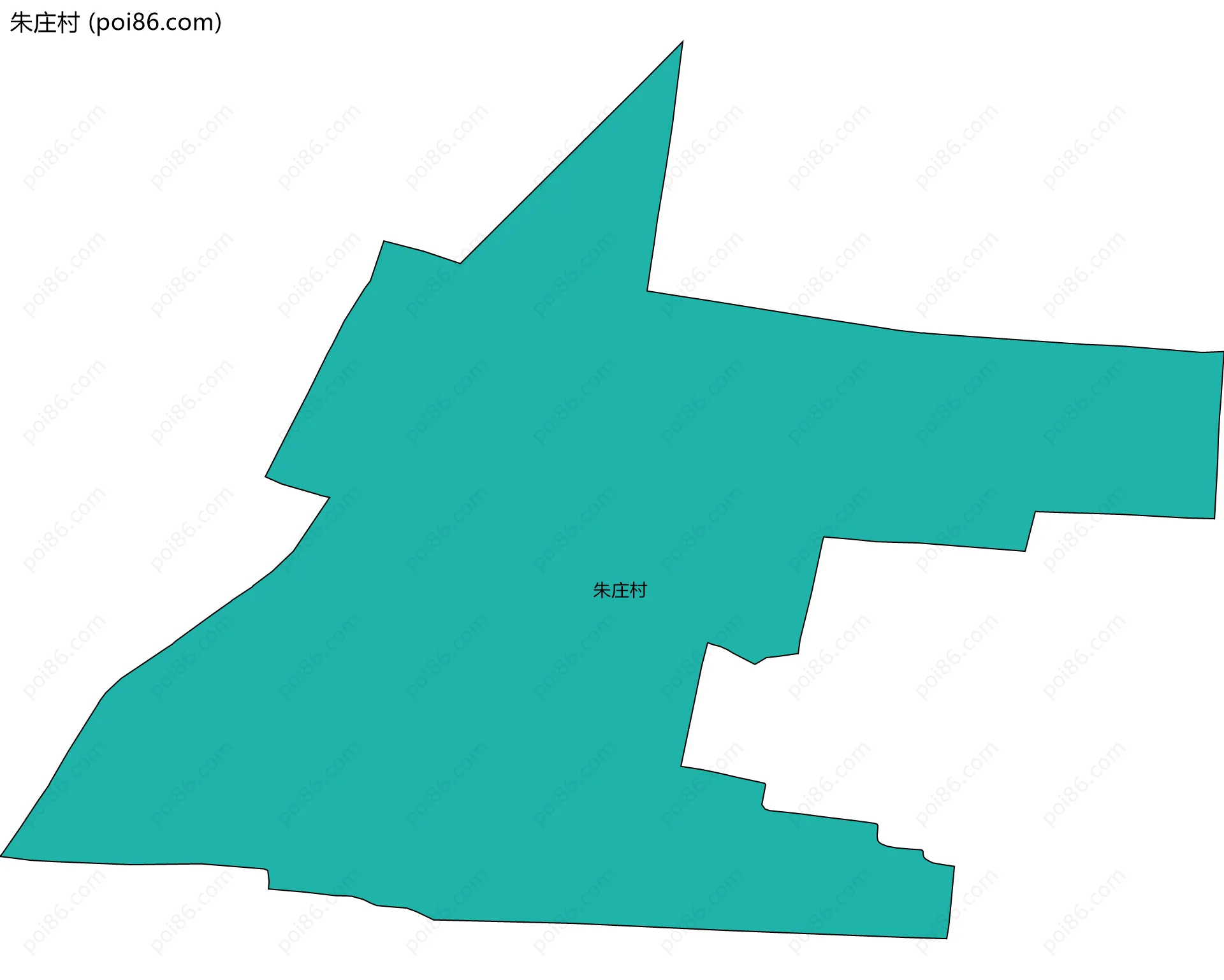 朱庄村边界地图