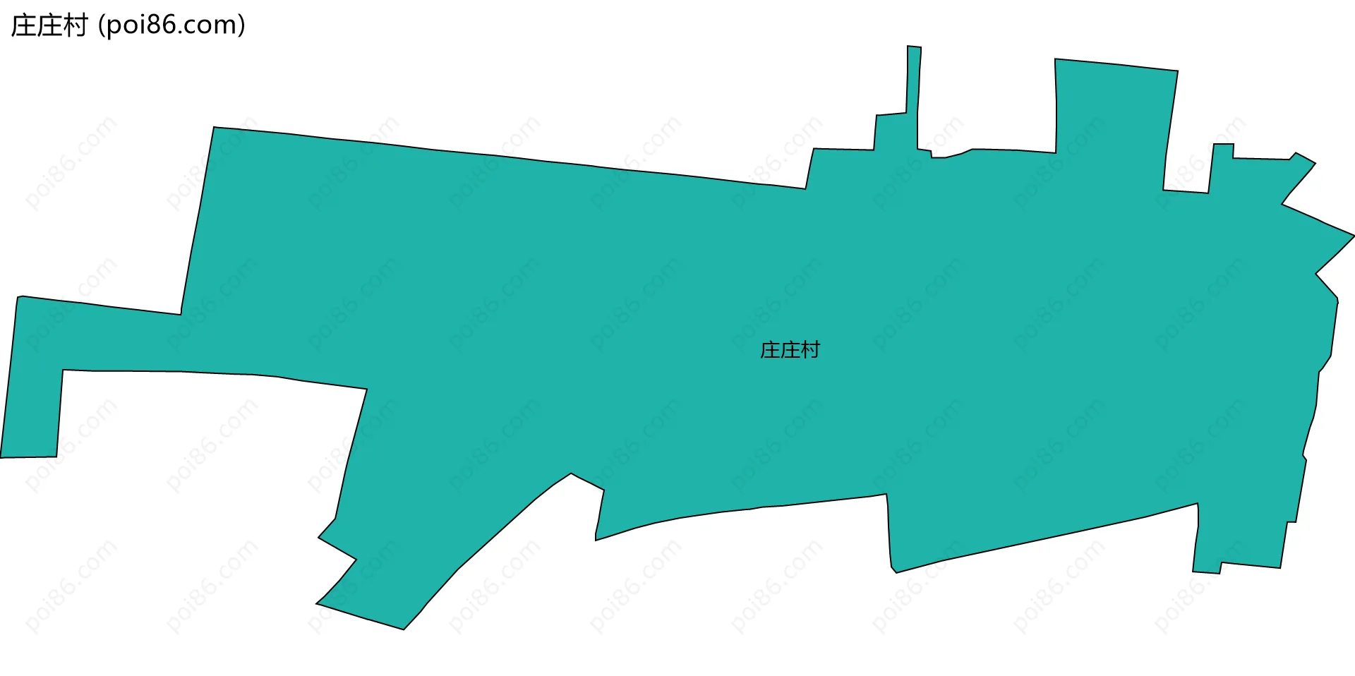 庄庄村边界地图