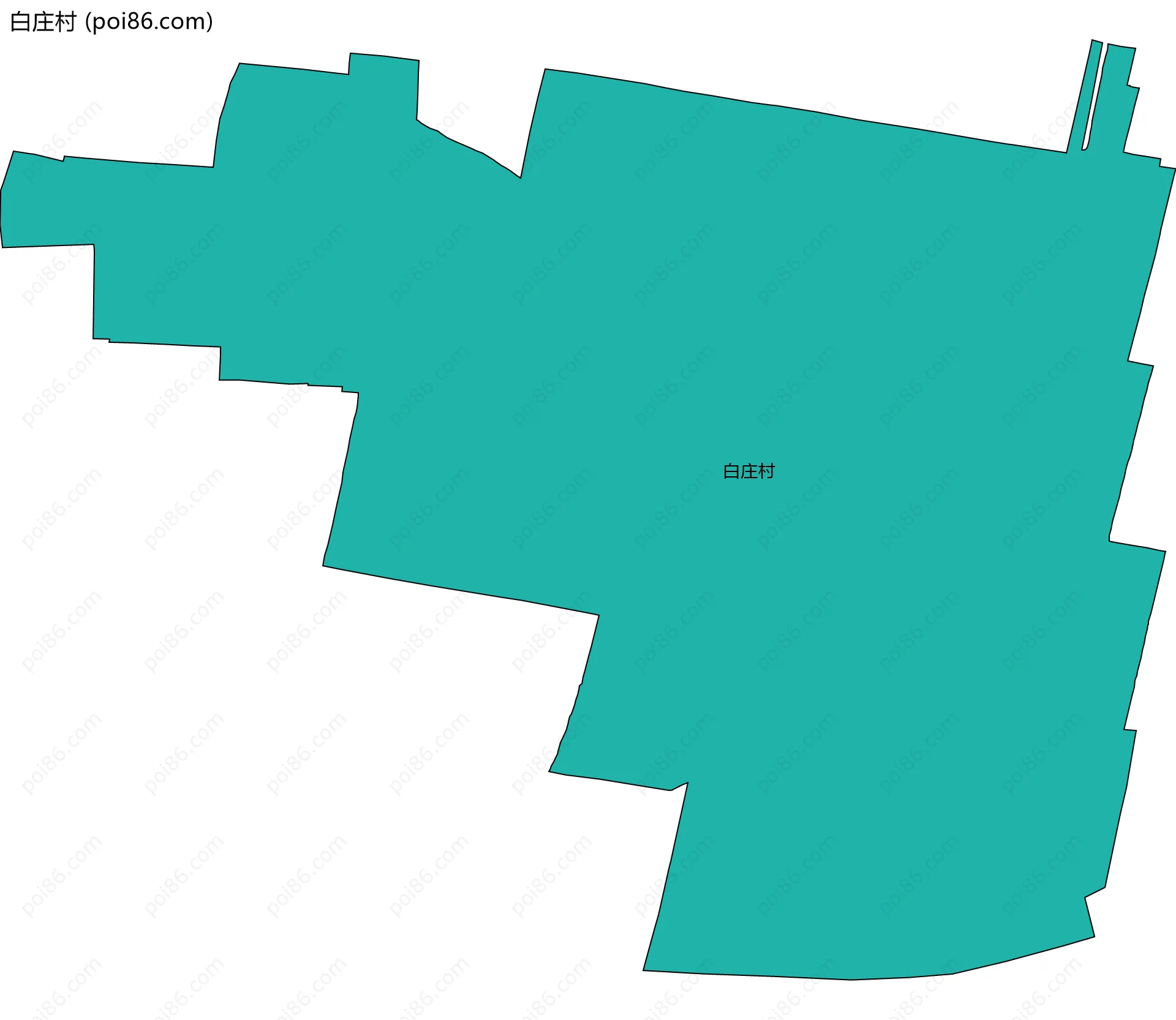 白庄村边界地图