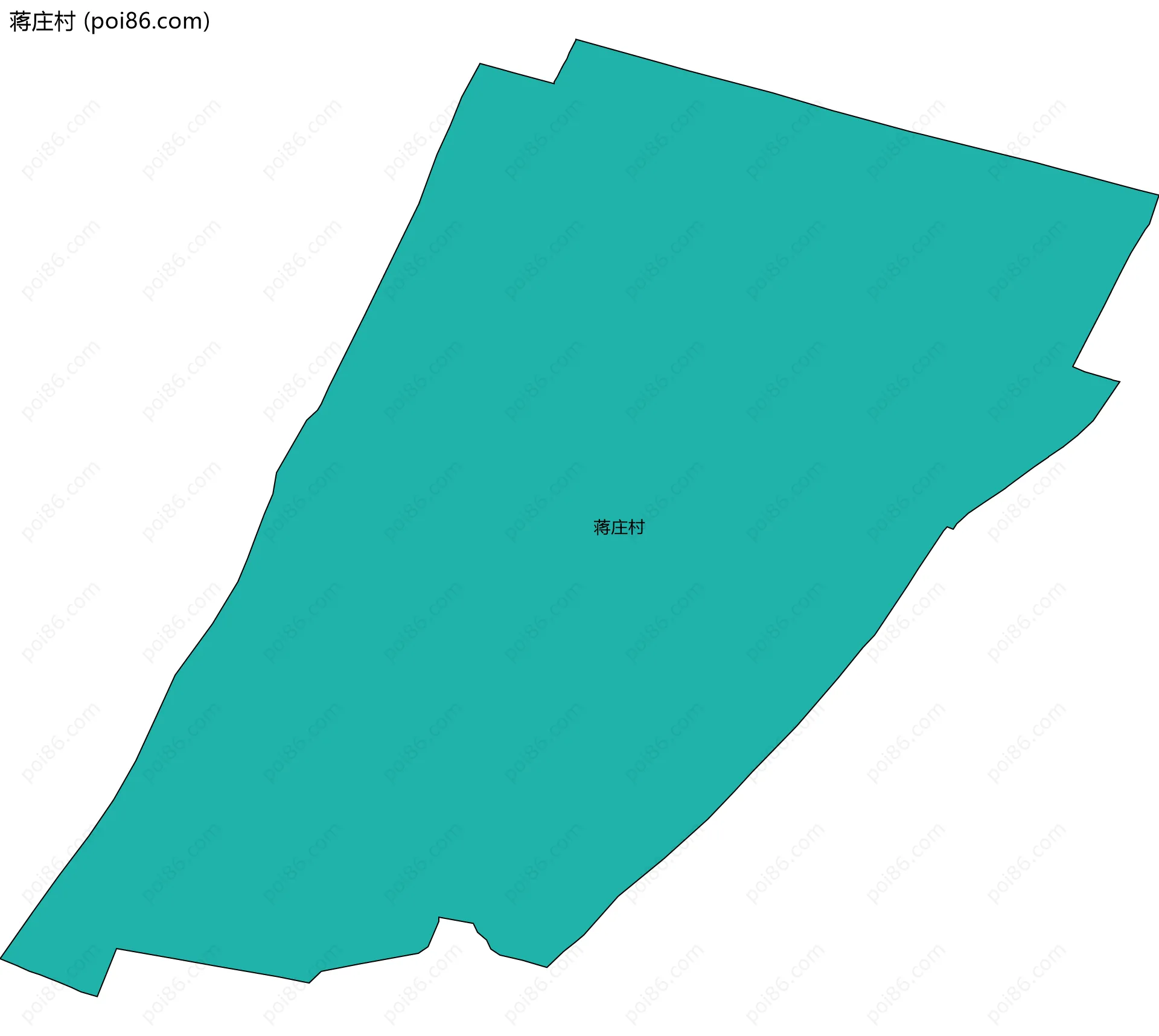 蒋庄村边界地图