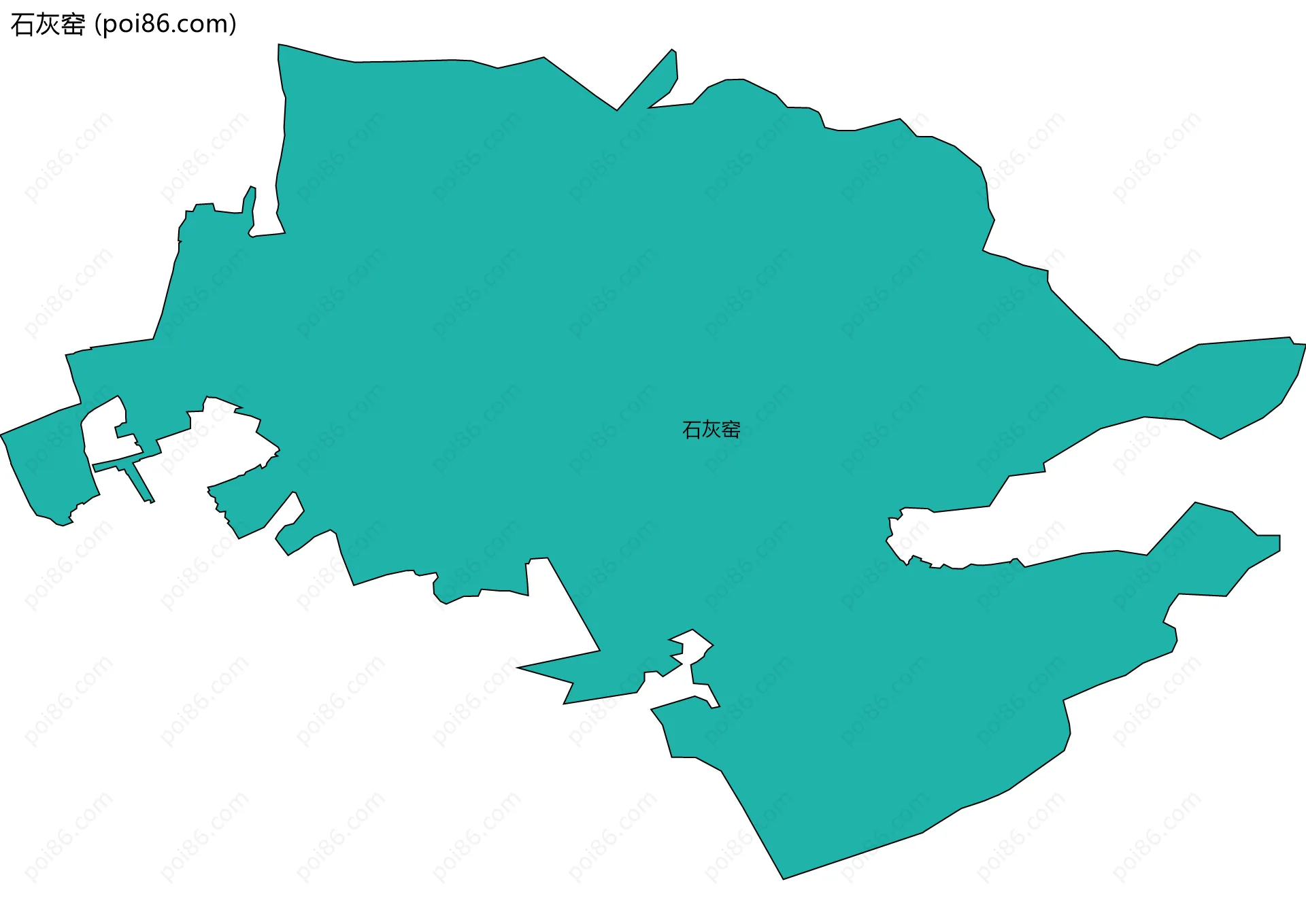 石灰窑边界地图