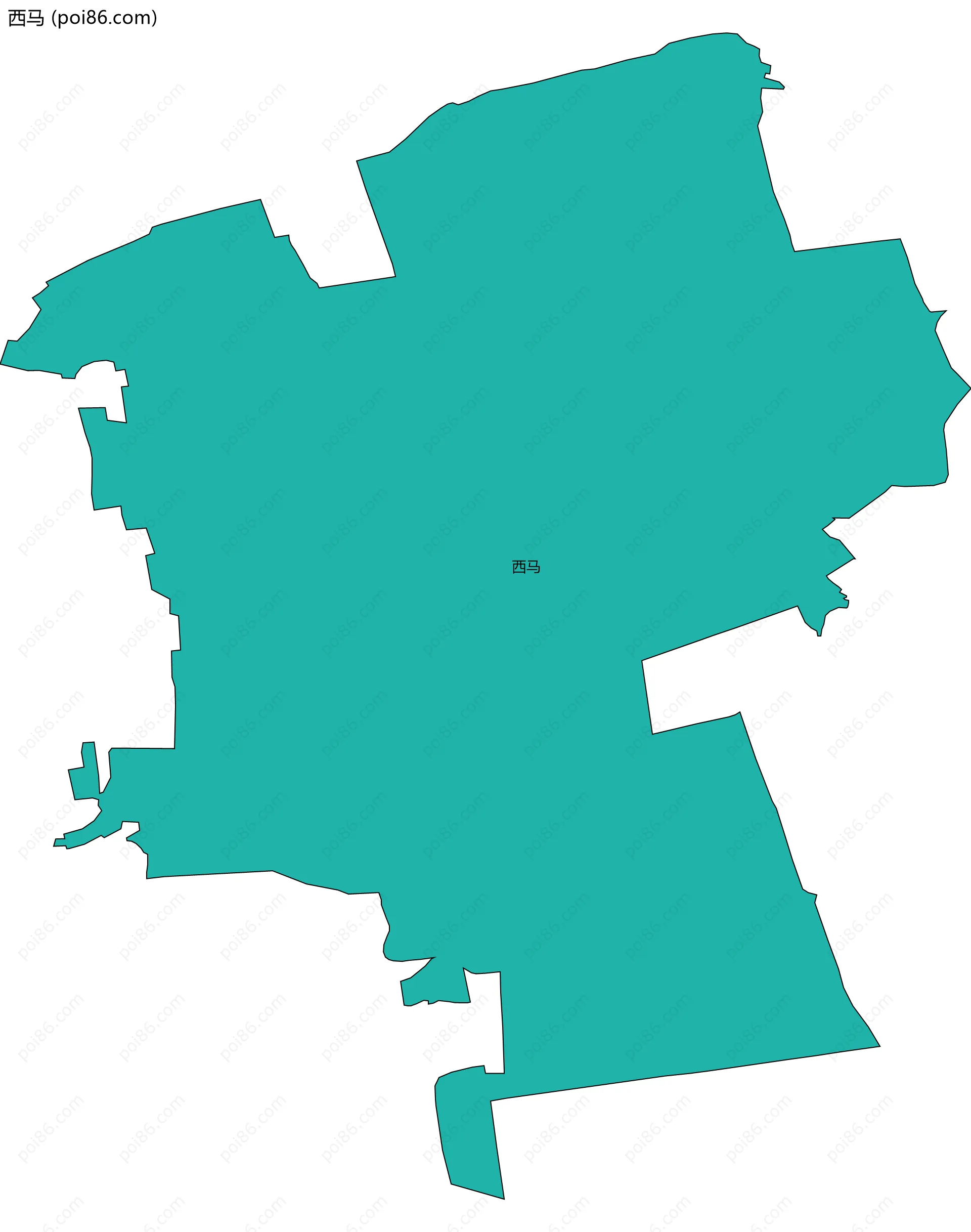 西马边界地图