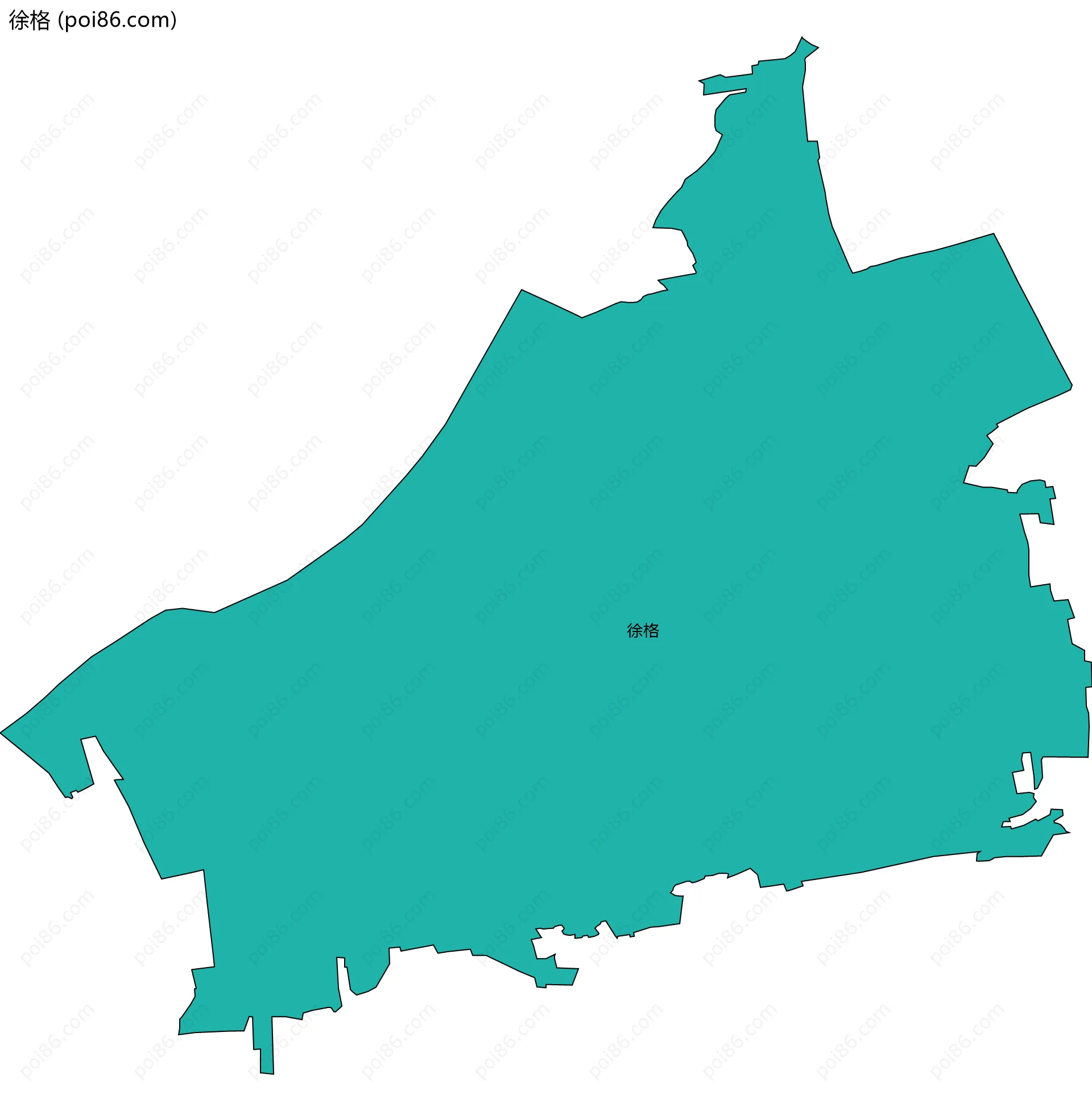 徐格边界地图