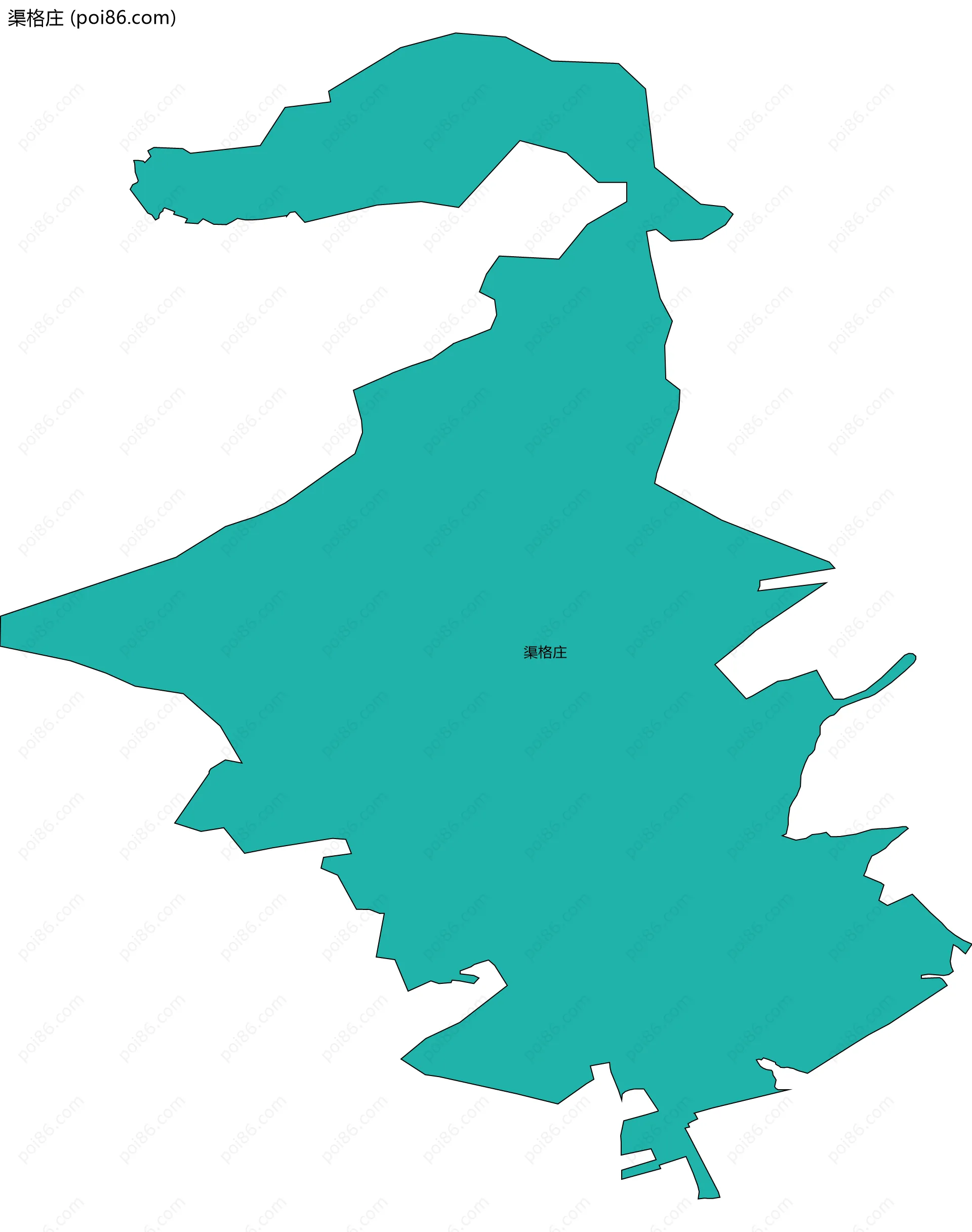 渠格庄边界地图