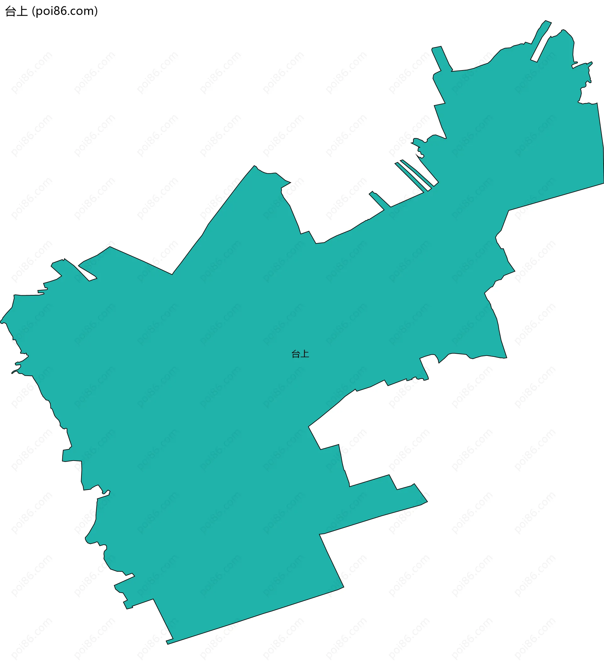 台上边界地图
