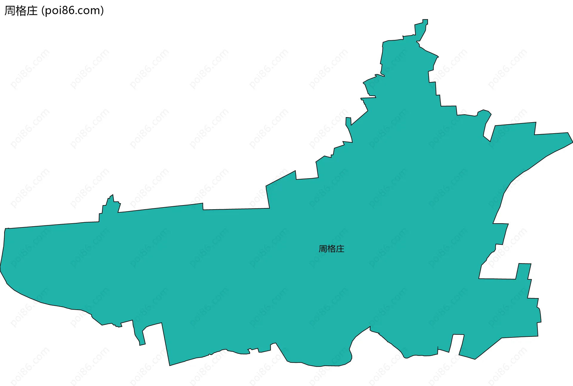 周格庄边界地图