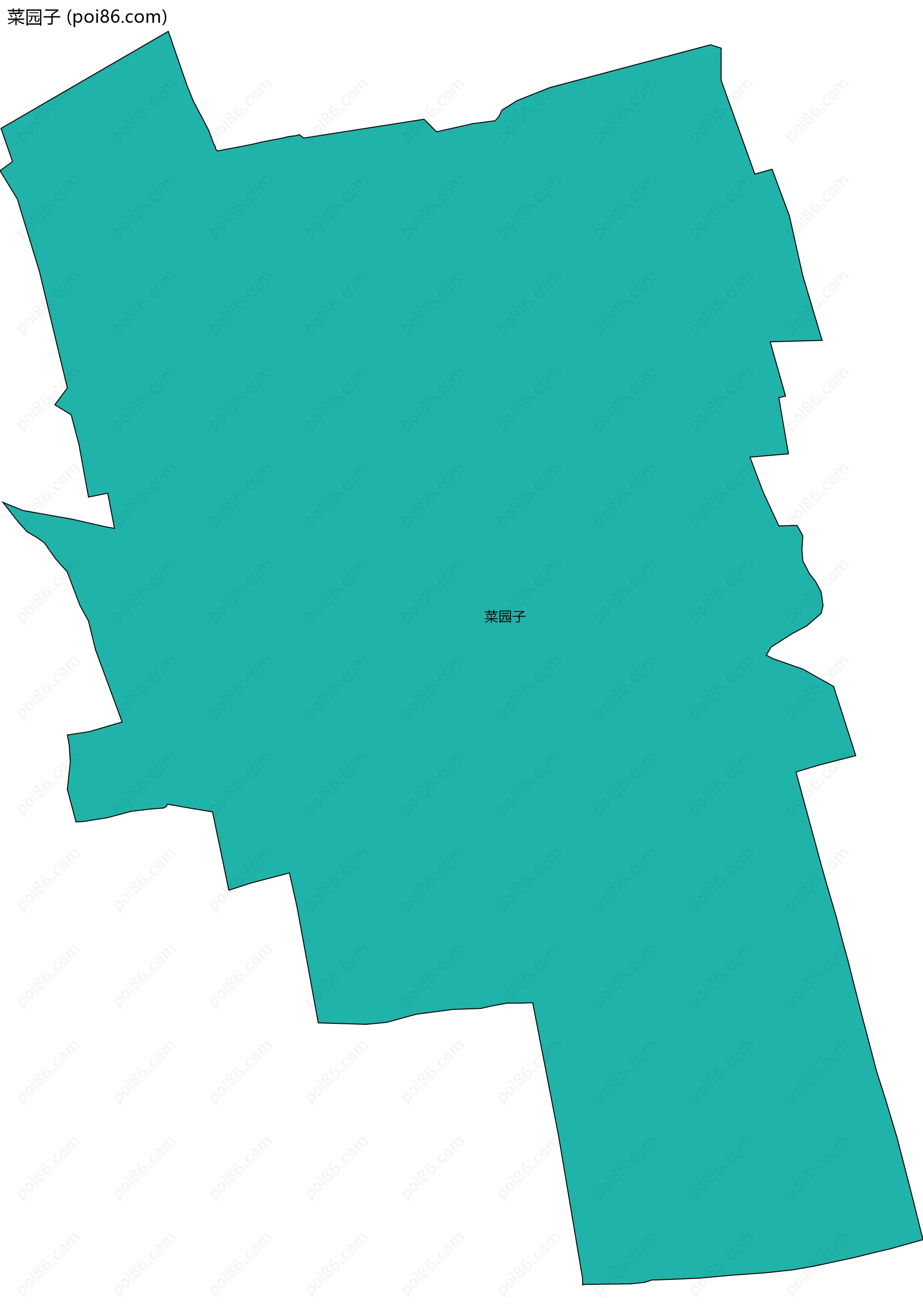 菜园子边界地图