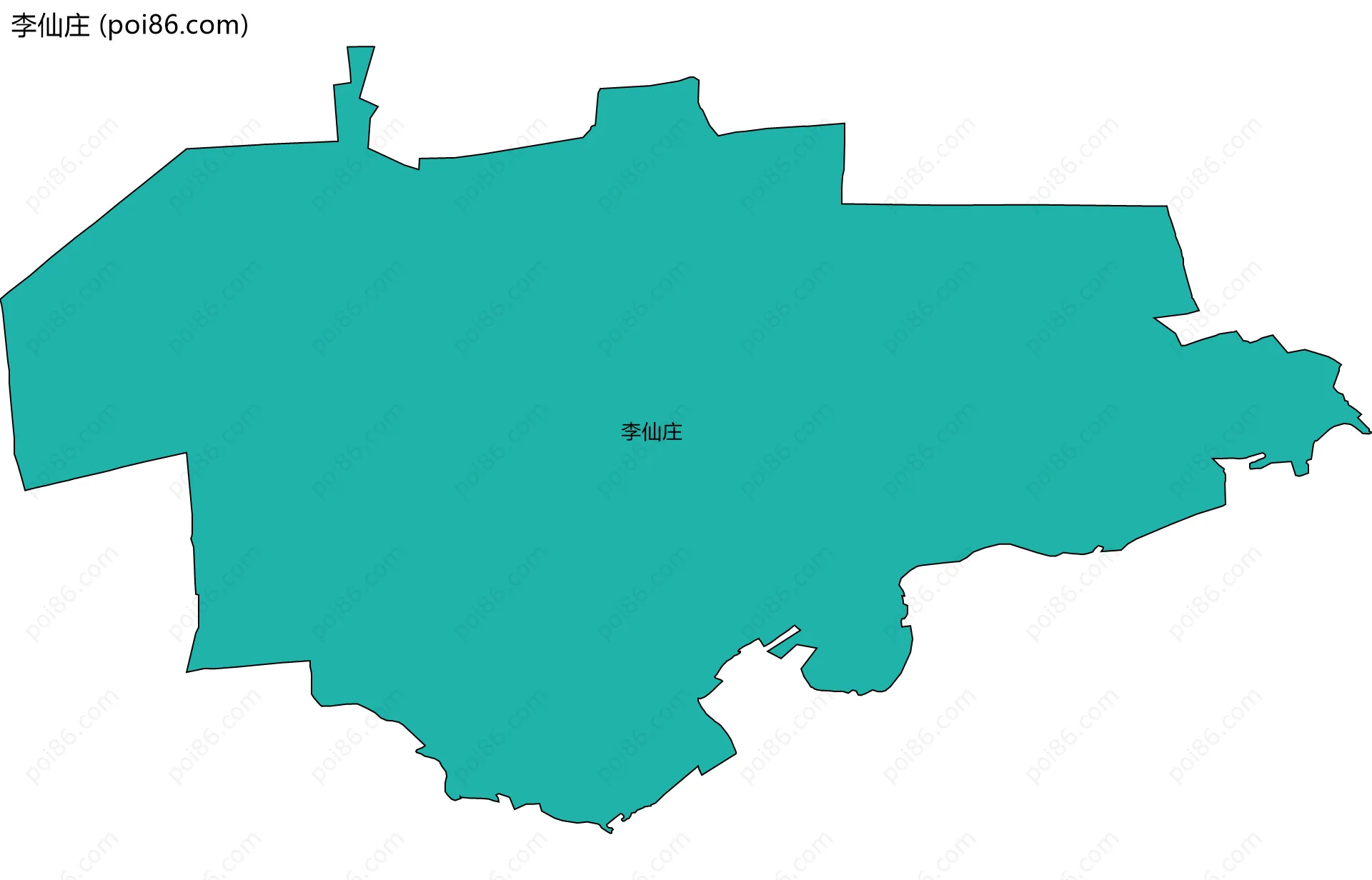 李仙庄边界地图