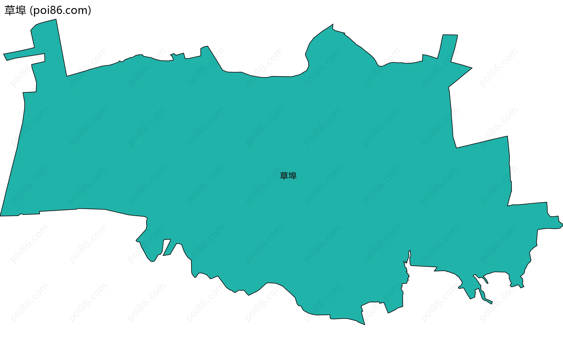 草埠边界地图