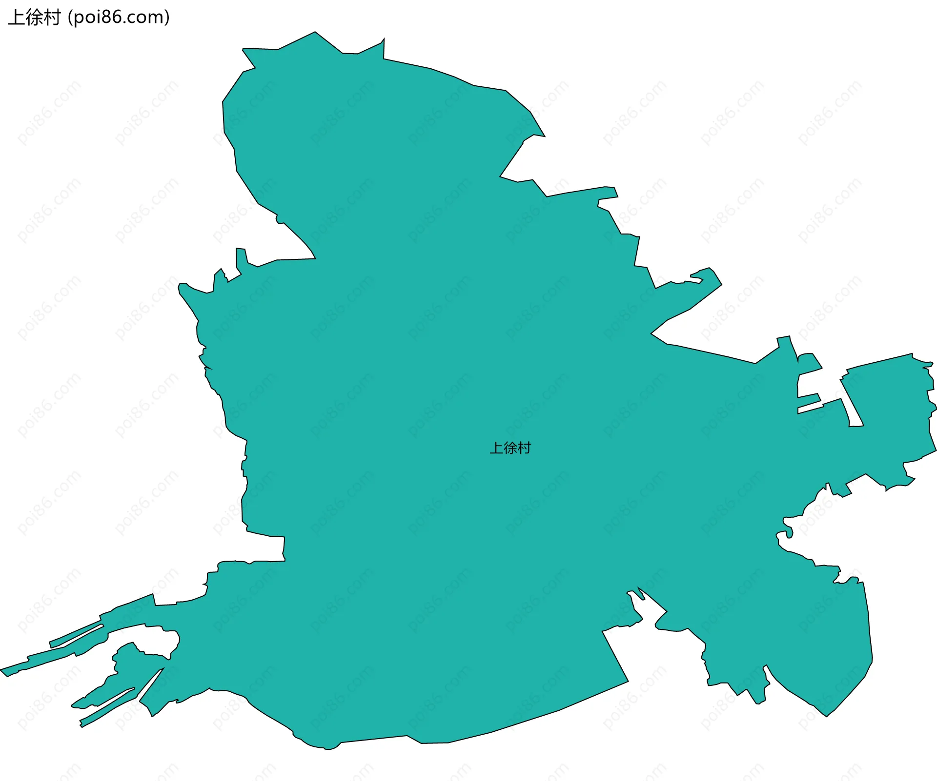 上徐村边界地图