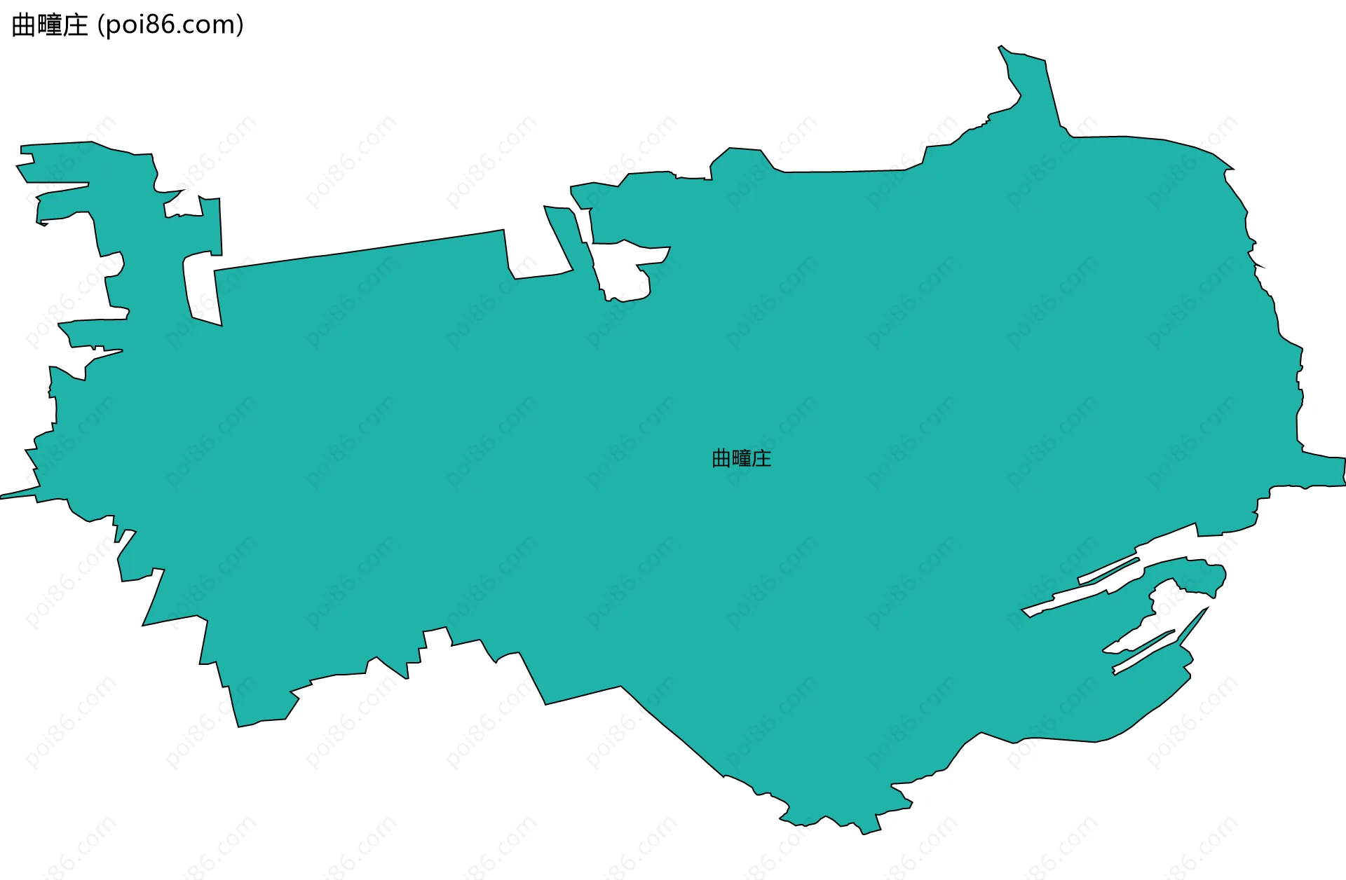 曲疃庄边界地图