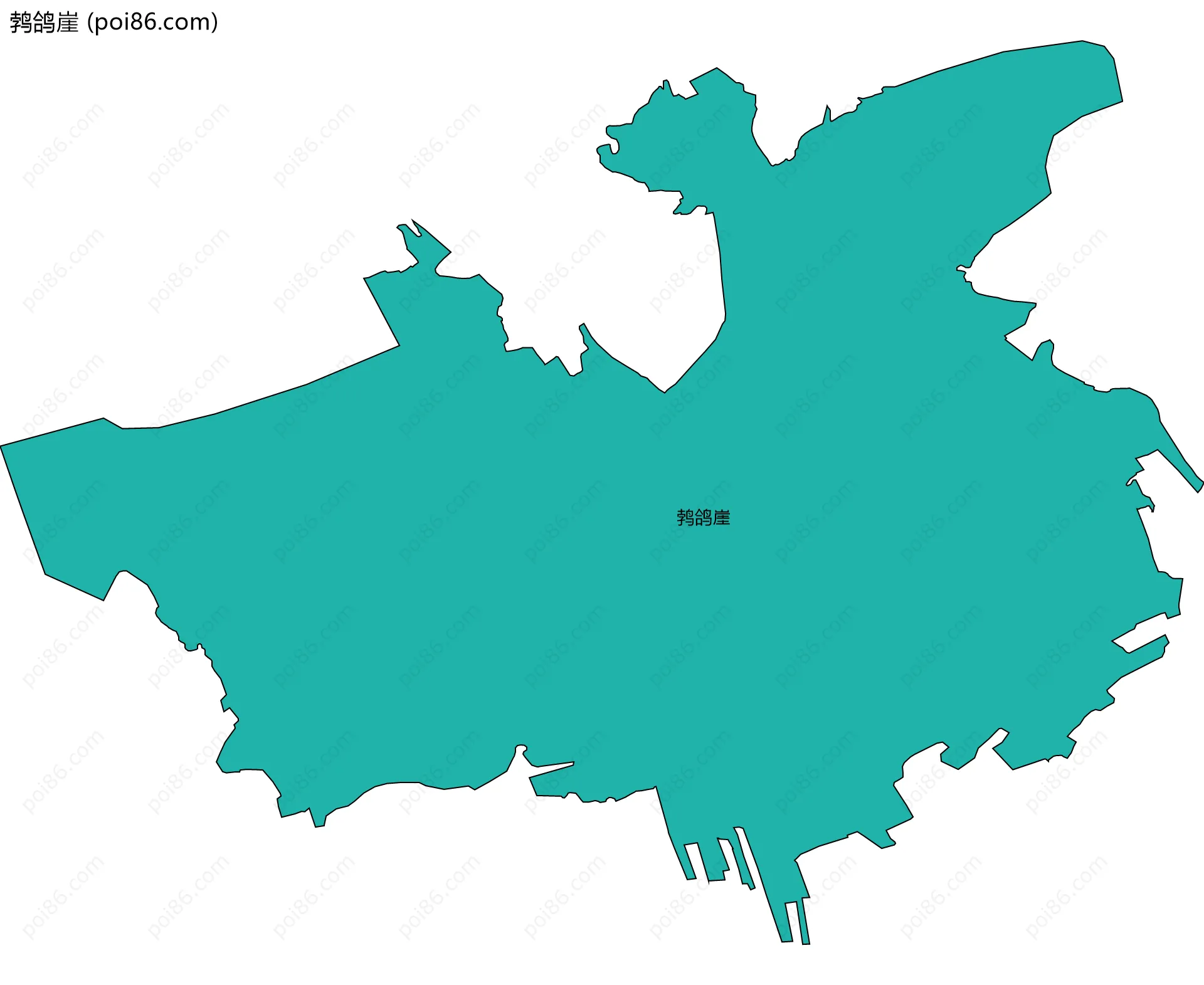 鹁鸽崖边界地图