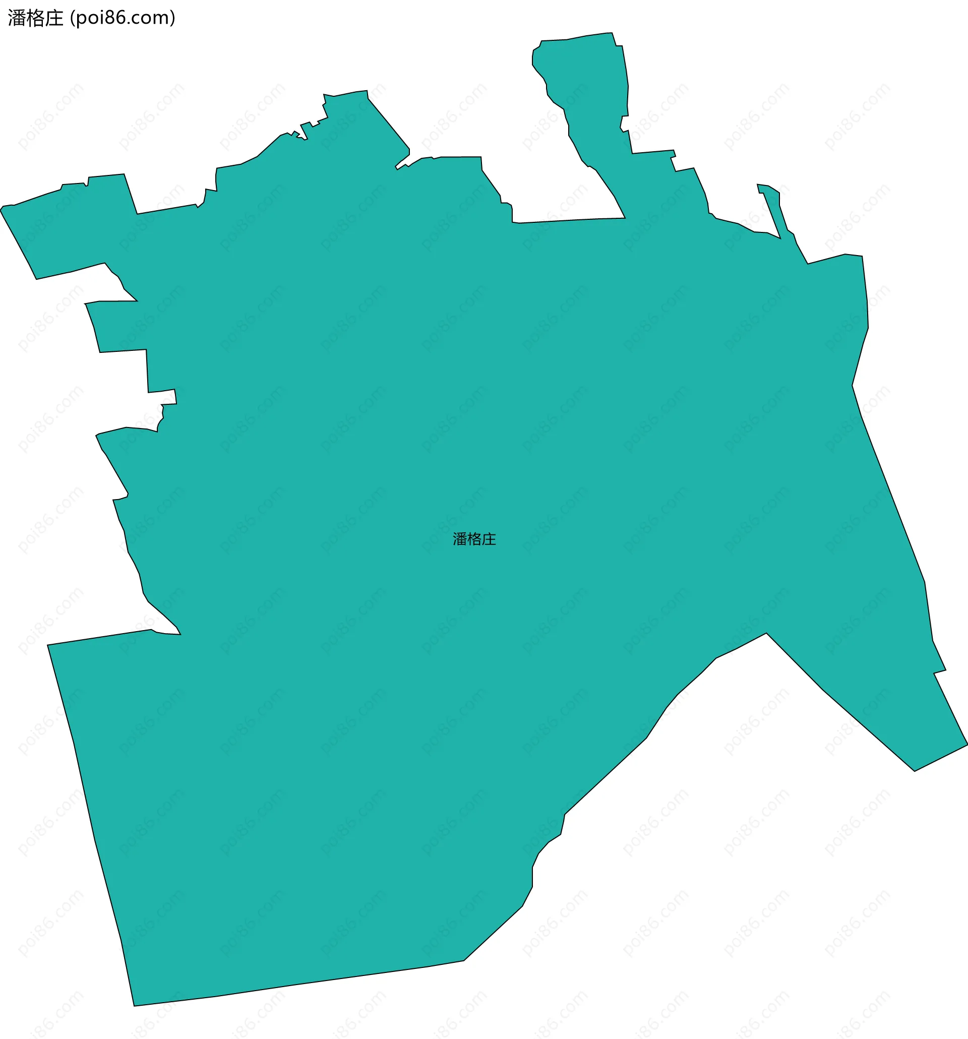 潘格庄边界地图